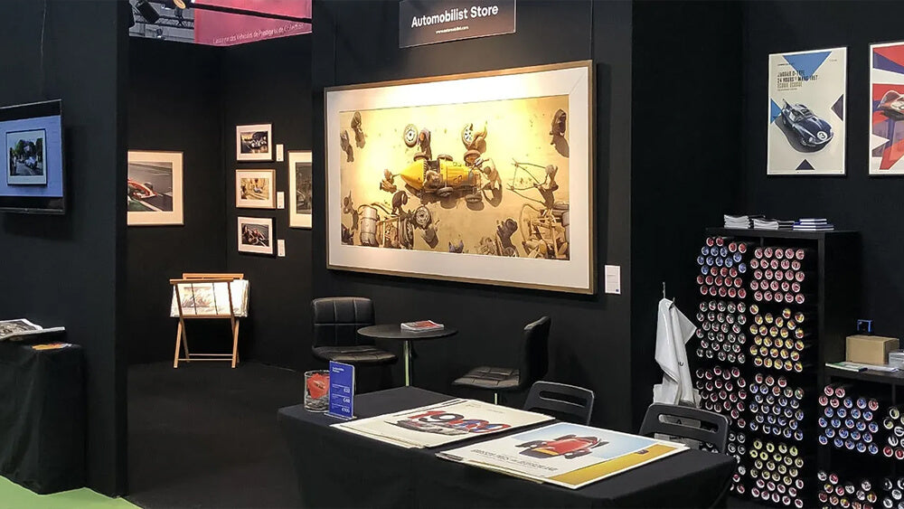 Automobilist at Salon Retromobile 2019 in Paris