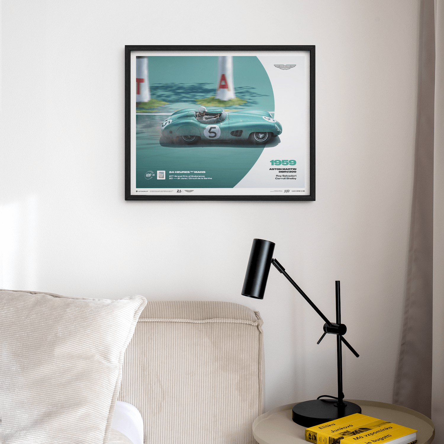 Aston Martin DBR1/300 | 1959 100th Anniversary | 24h Le Mans Poster