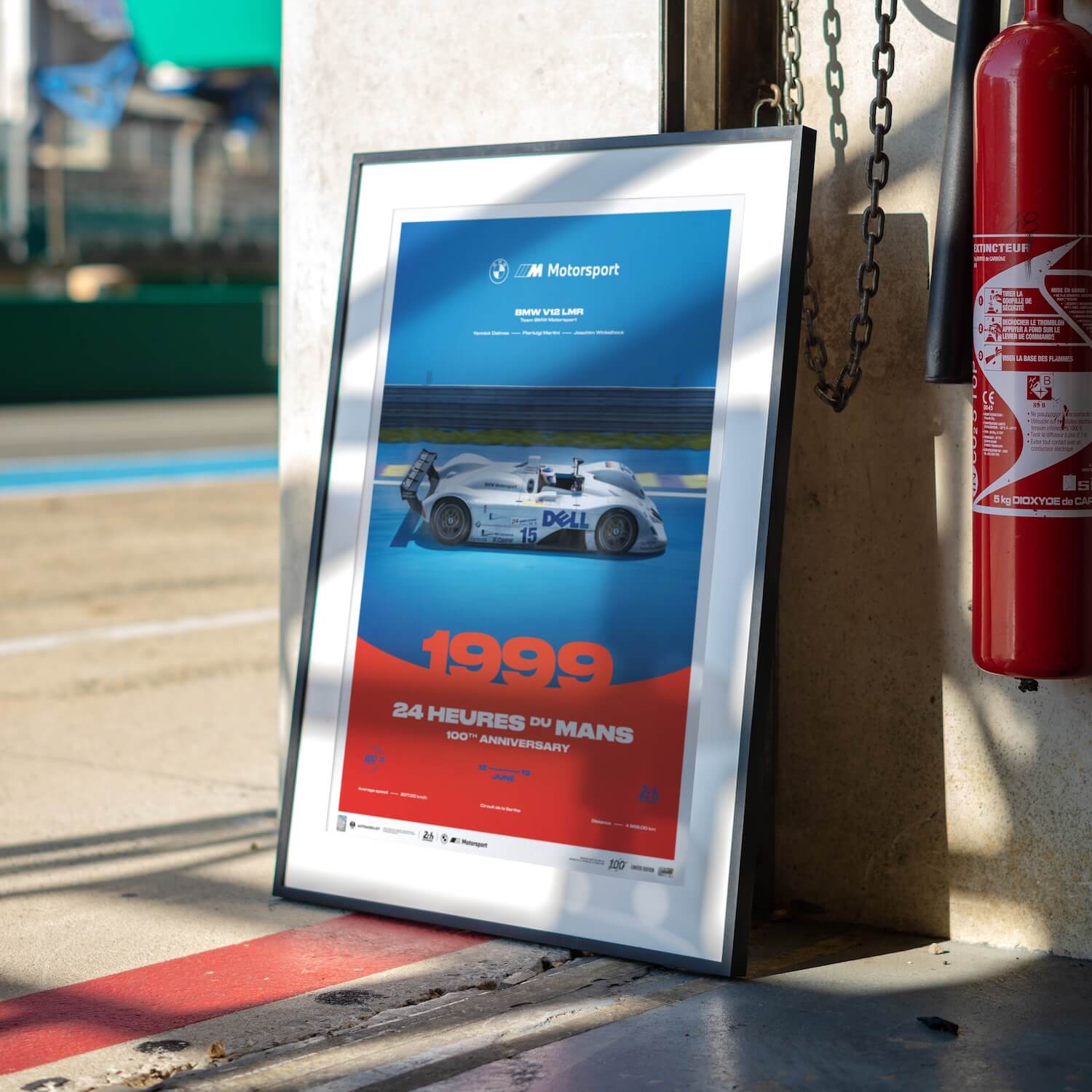 BMW V12 LMR | 1999 100th Anniversary | Unique Numbers 24h Le Mans Poster