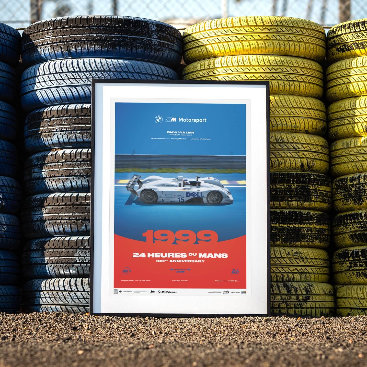 BMW V12 LMR | 1999 100th Anniversary | Unique Numbers 24h Le Mans Poster