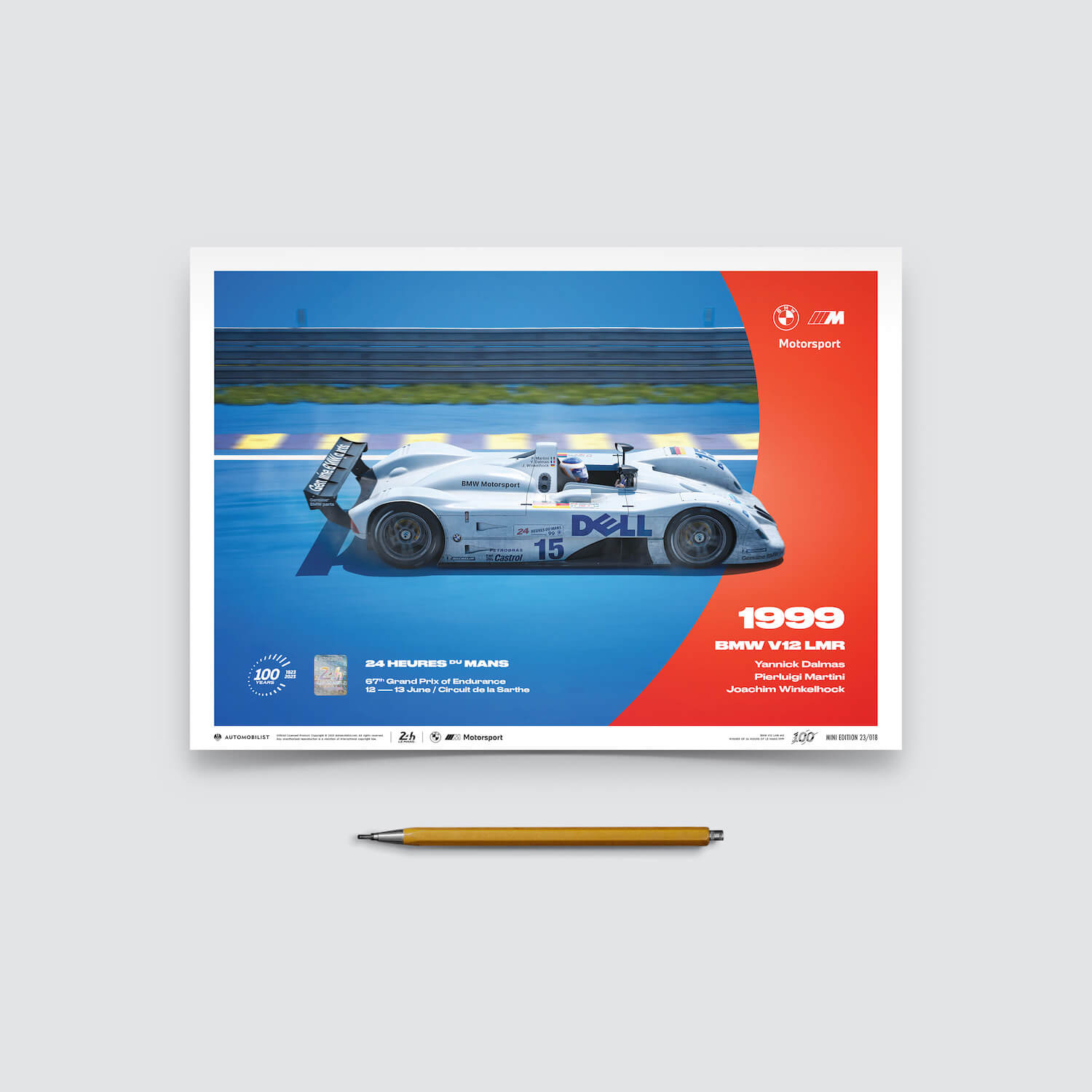 BMW V12 LMR | 1999 100th Anniversary | 24h Le Mans Poster