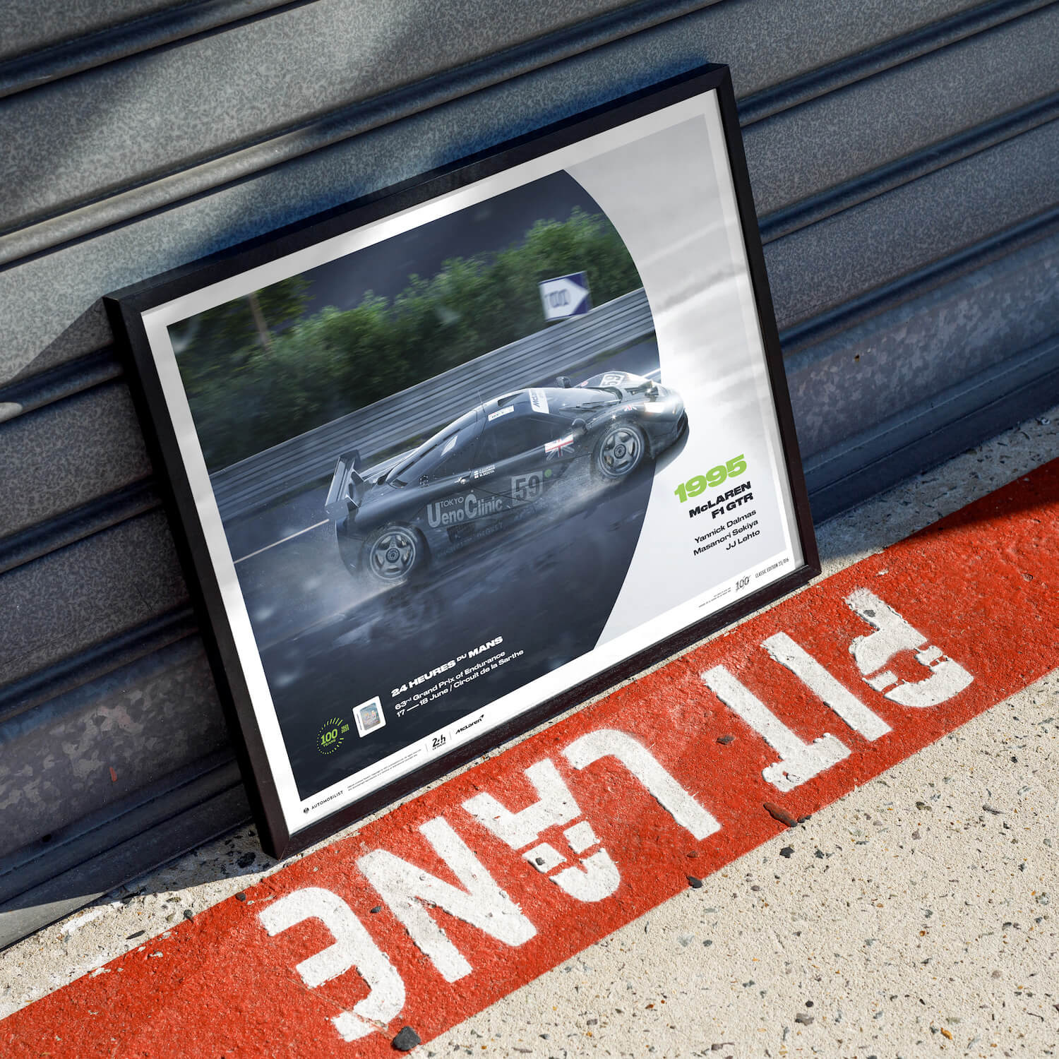 McLaren F1 GTR | 1995 100th Anniversary | 24h Le Mans Poster
