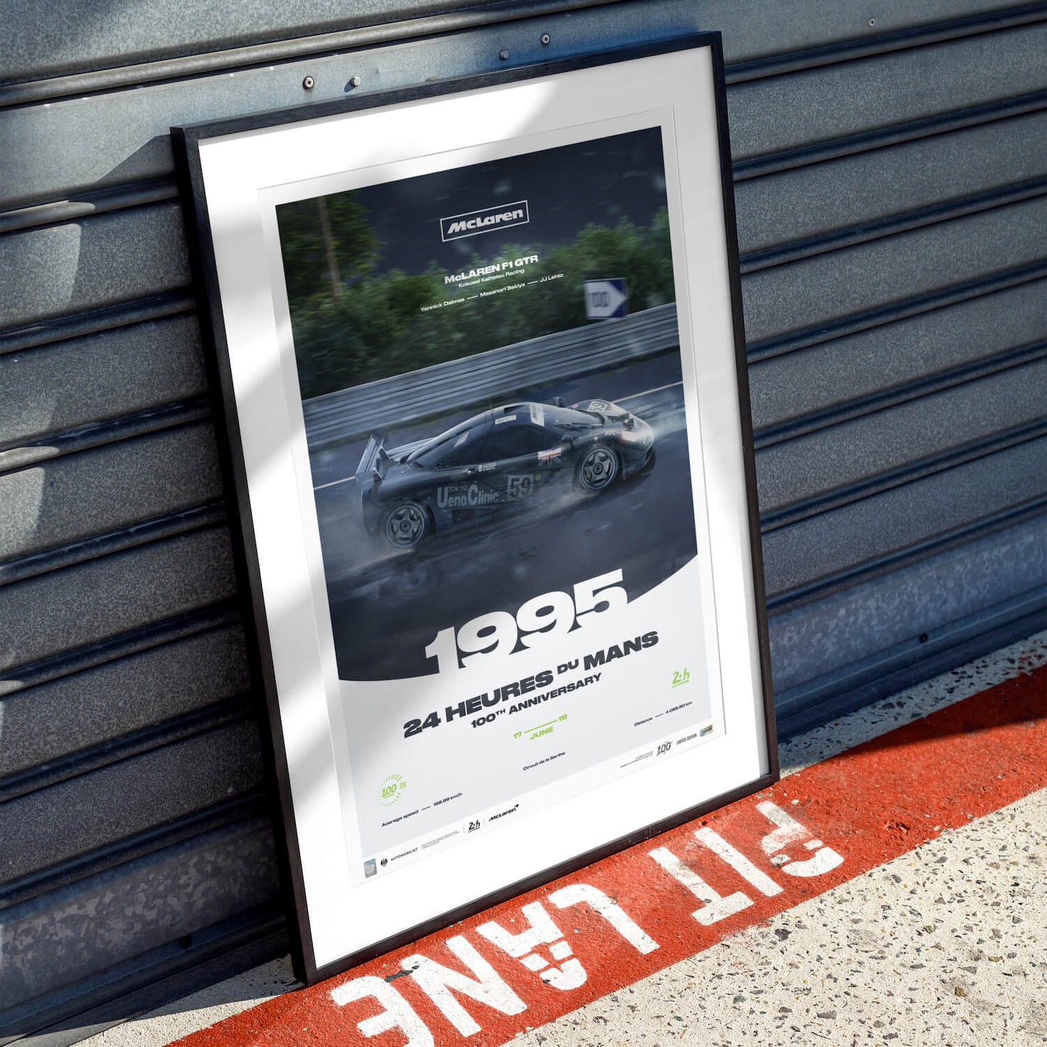 McLaren F1 GTR | 1995 100th Anniversary | 24h Le Mans Poster