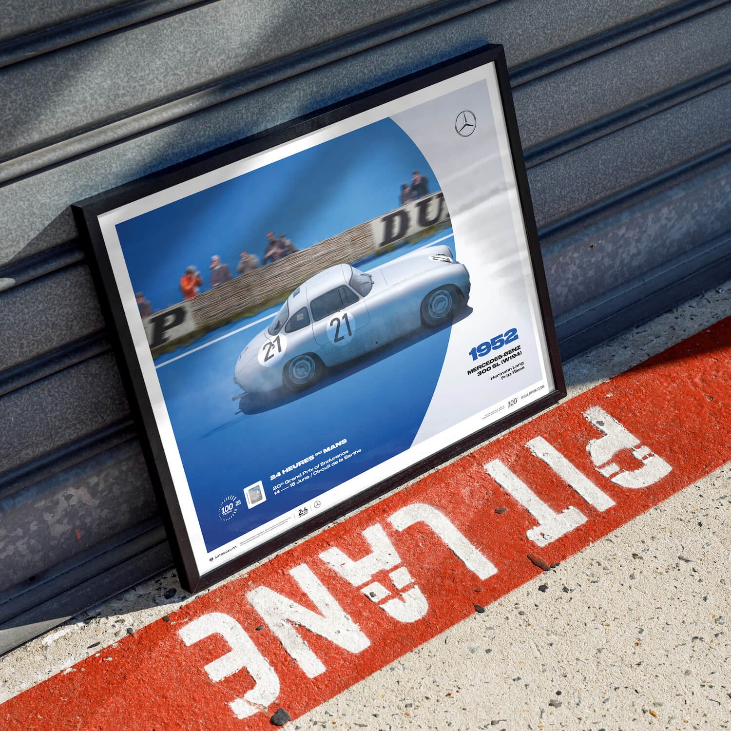 Mercedes-Benz 300 SL (W194) | 1952 100th Anniversary | 24h Le Mans Poster