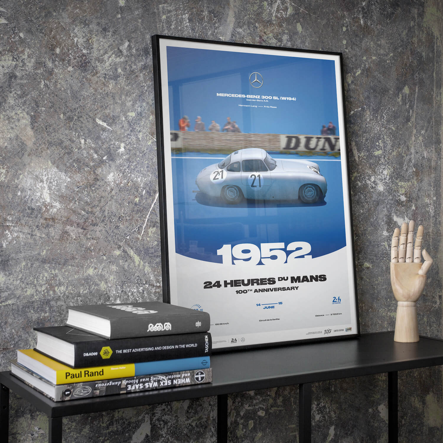 Mercedes-Benz 300 SL (W194) | 1952 100th Anniversary | 24h Le Mans Poster