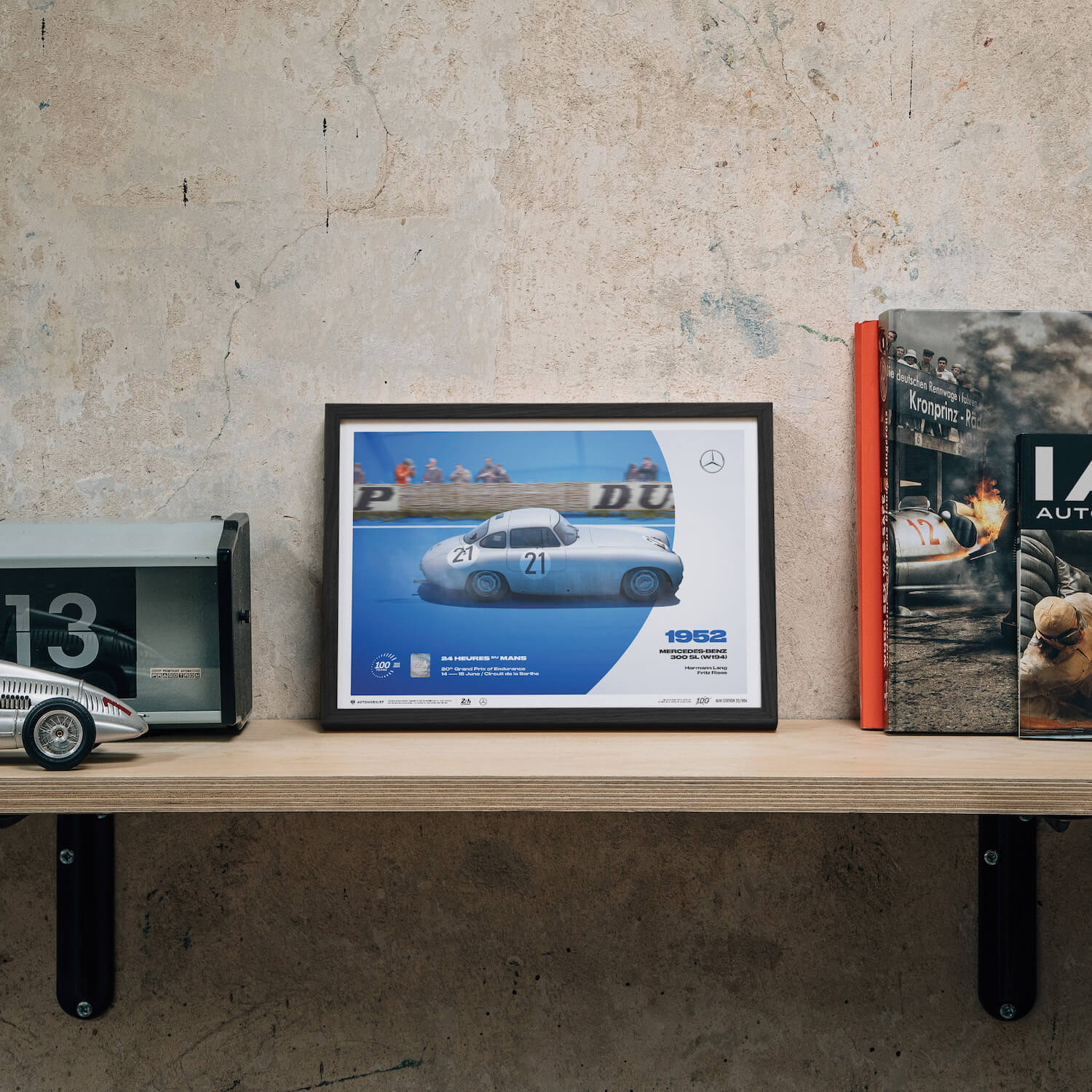 Mercedes-Benz 300 SL (W194) | 1952 100th Anniversary | 24h Le Mans Poster