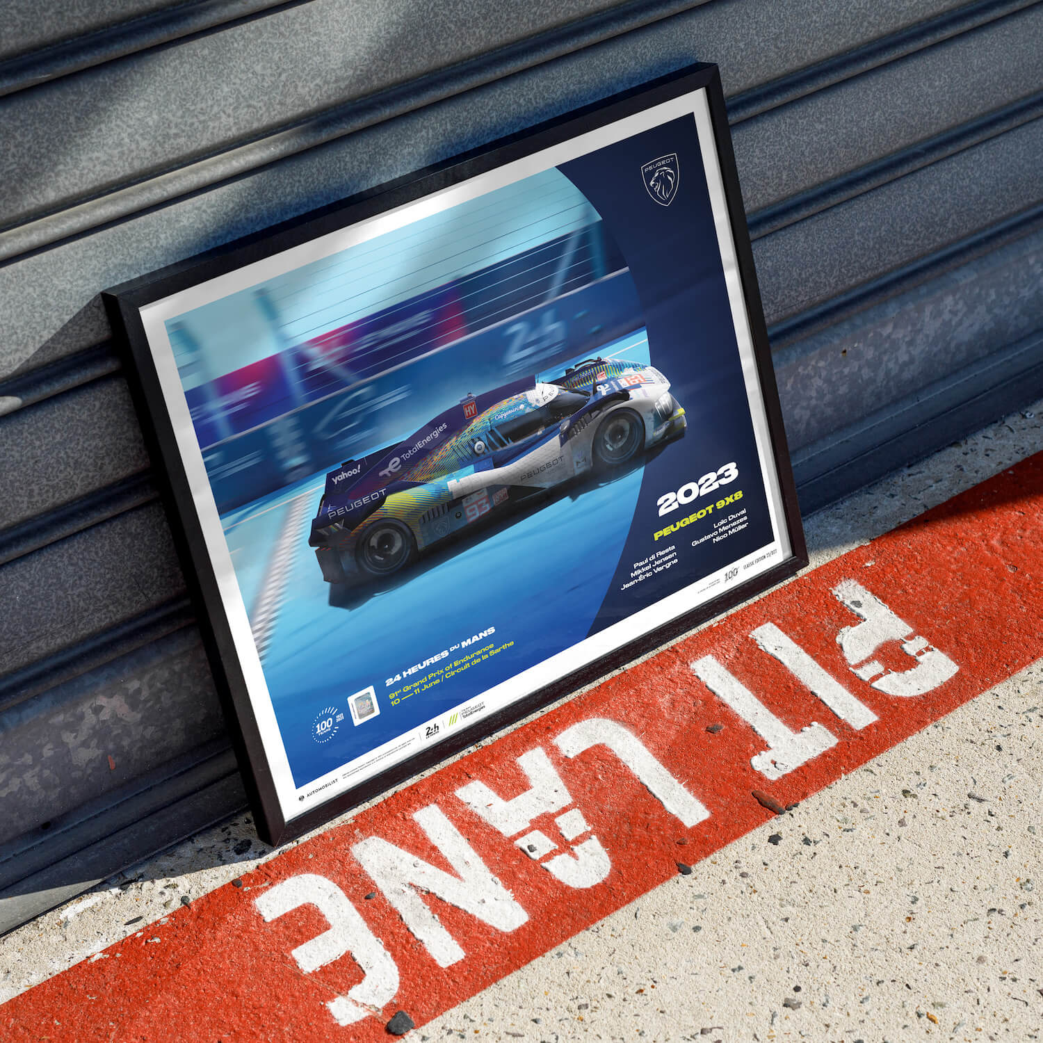 Peugeot 9X8 | 2023 100th Anniversary | 24h Le Mans Poster