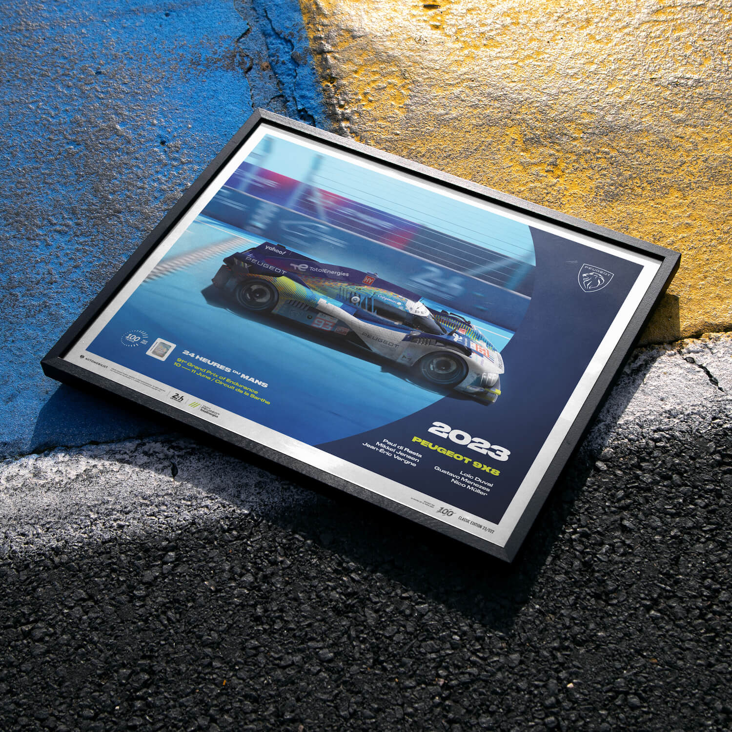 Peugeot 9X8 | 2023 100th Anniversary | 24h Le Mans Poster