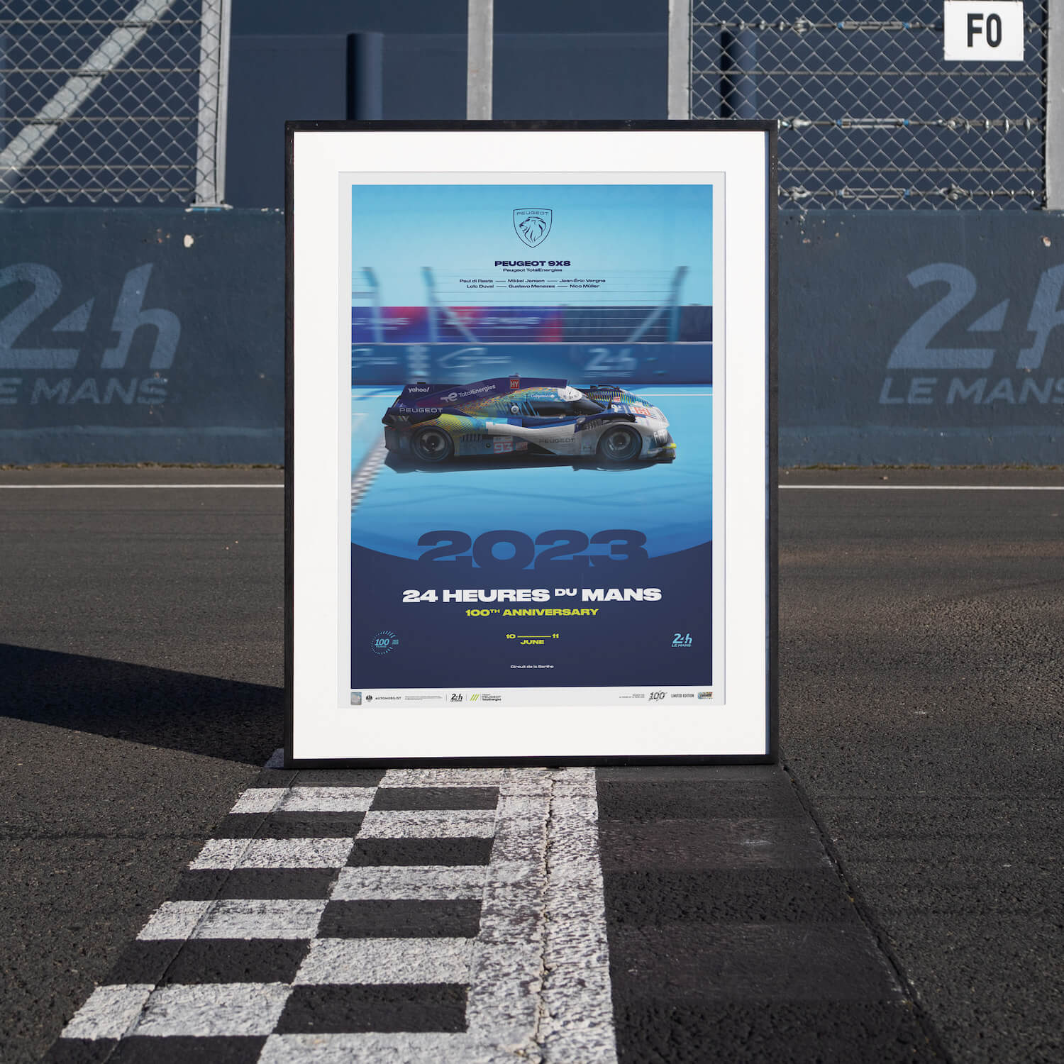 Peugeot 9X8 | 2023 100th Anniversary | 24h Le Mans Poster