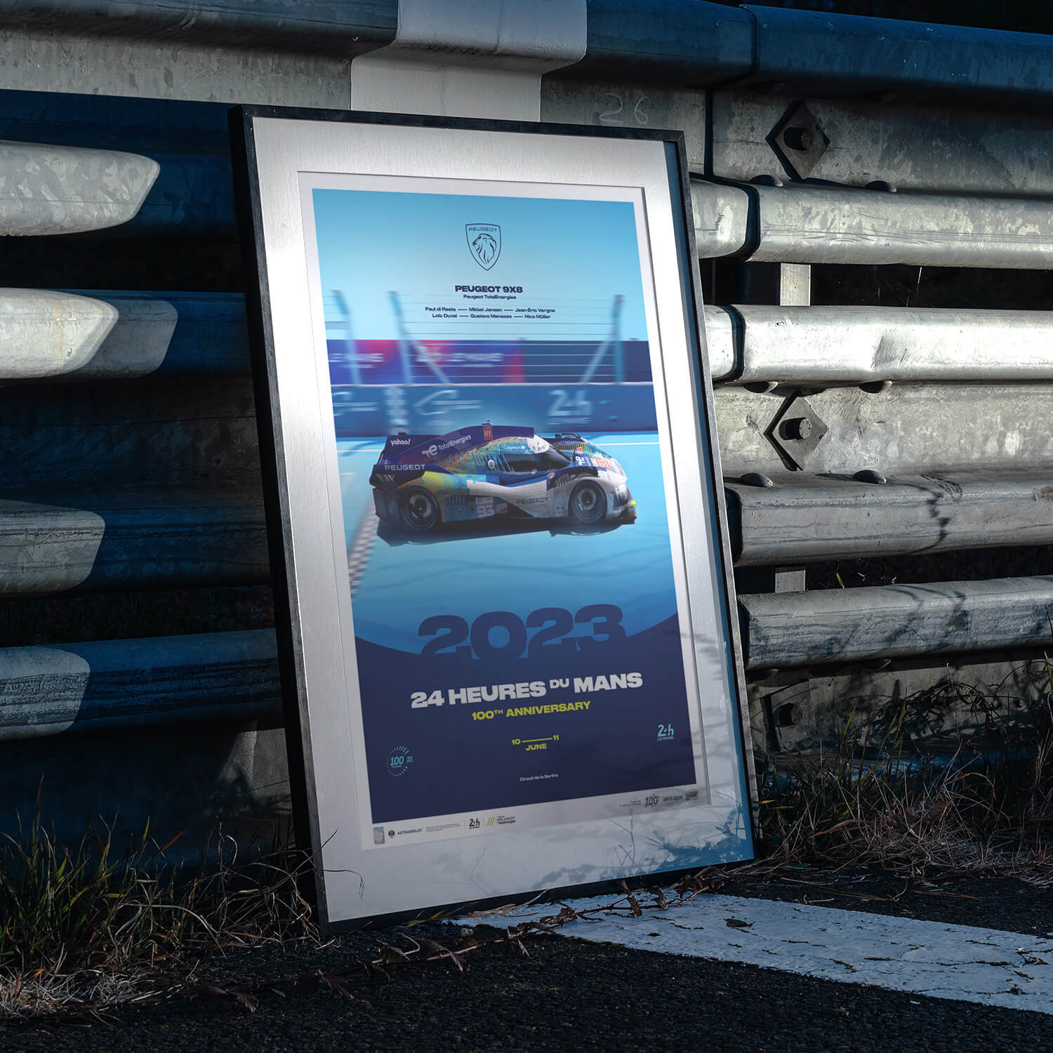 Peugeot 9X8 | 2023 100th Anniversary | 24h Le Mans Poster