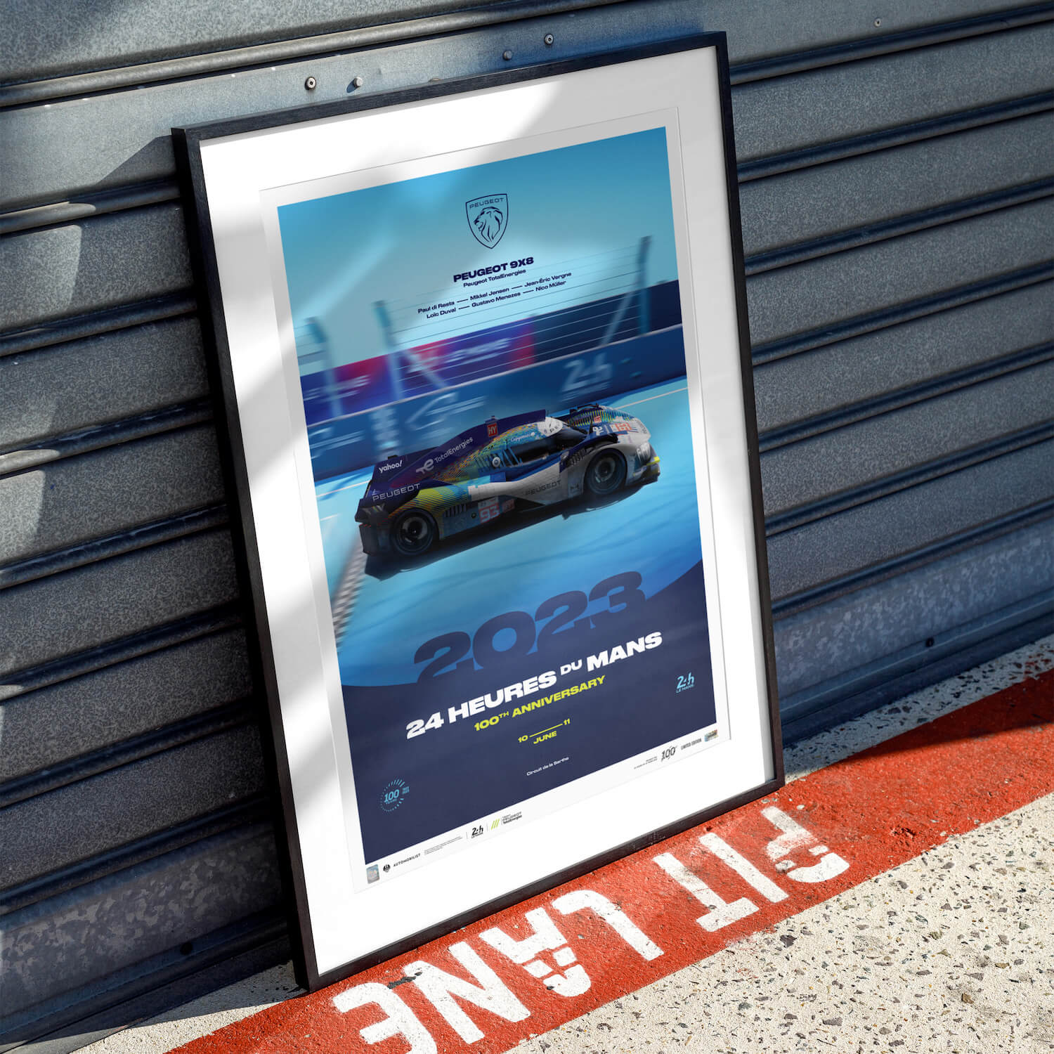 Peugeot 9X8 | 2023 100th Anniversary | 24h Le Mans Poster