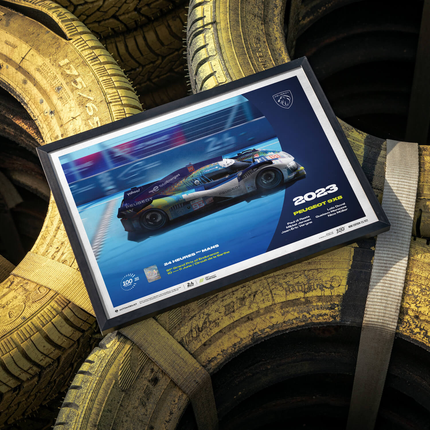 Peugeot 9X8 | 2023 100th Anniversary | 24h Le Mans Poster