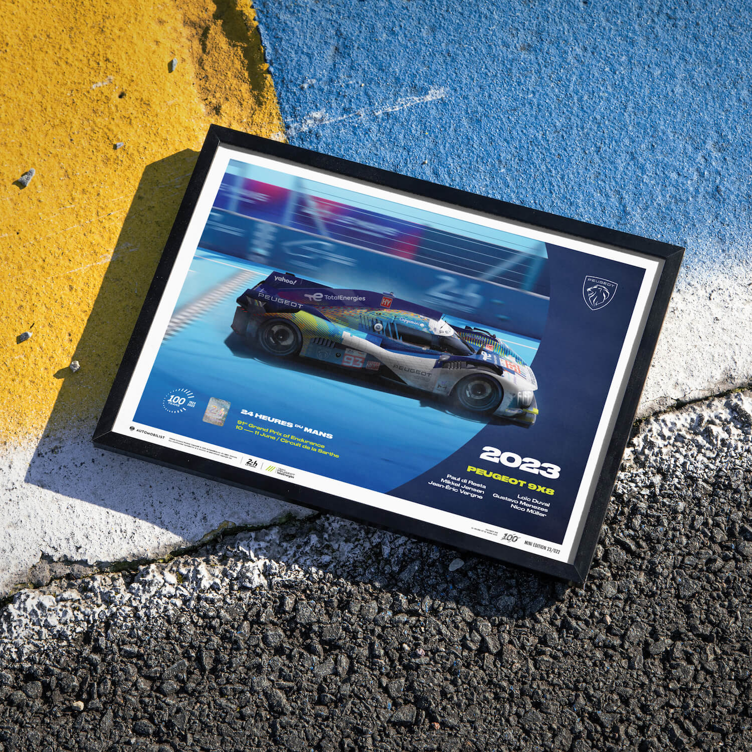 Peugeot 9X8 | 2023 100th Anniversary | 24h Le Mans Poster