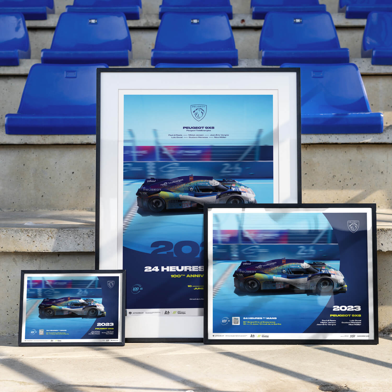Peugeot 9X8 | 2023 100th Anniversary | 24h Le Mans Poster