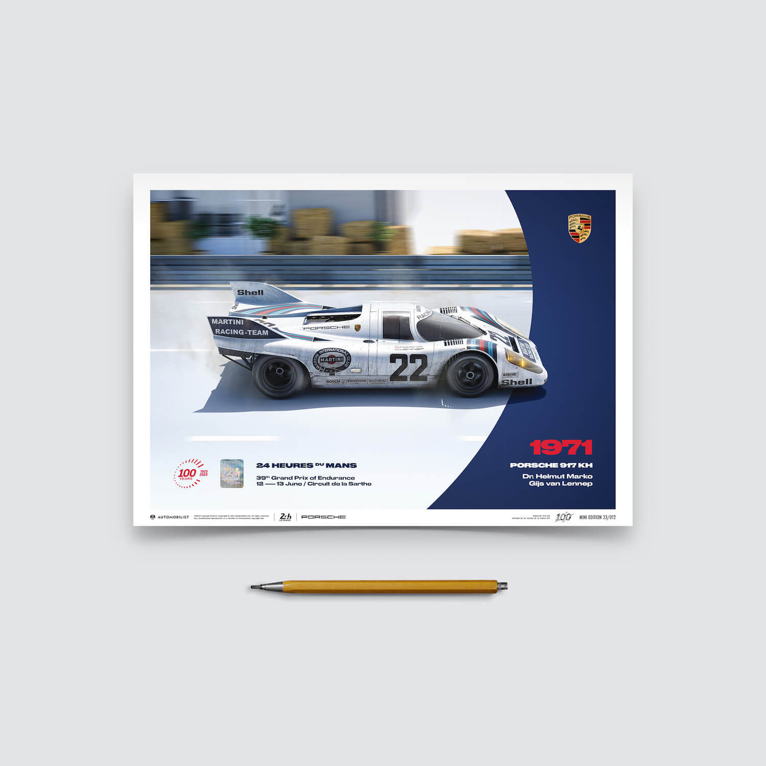 Porsche 917 KH | 1971 100th Anniversary | 24h Le Mans Poster