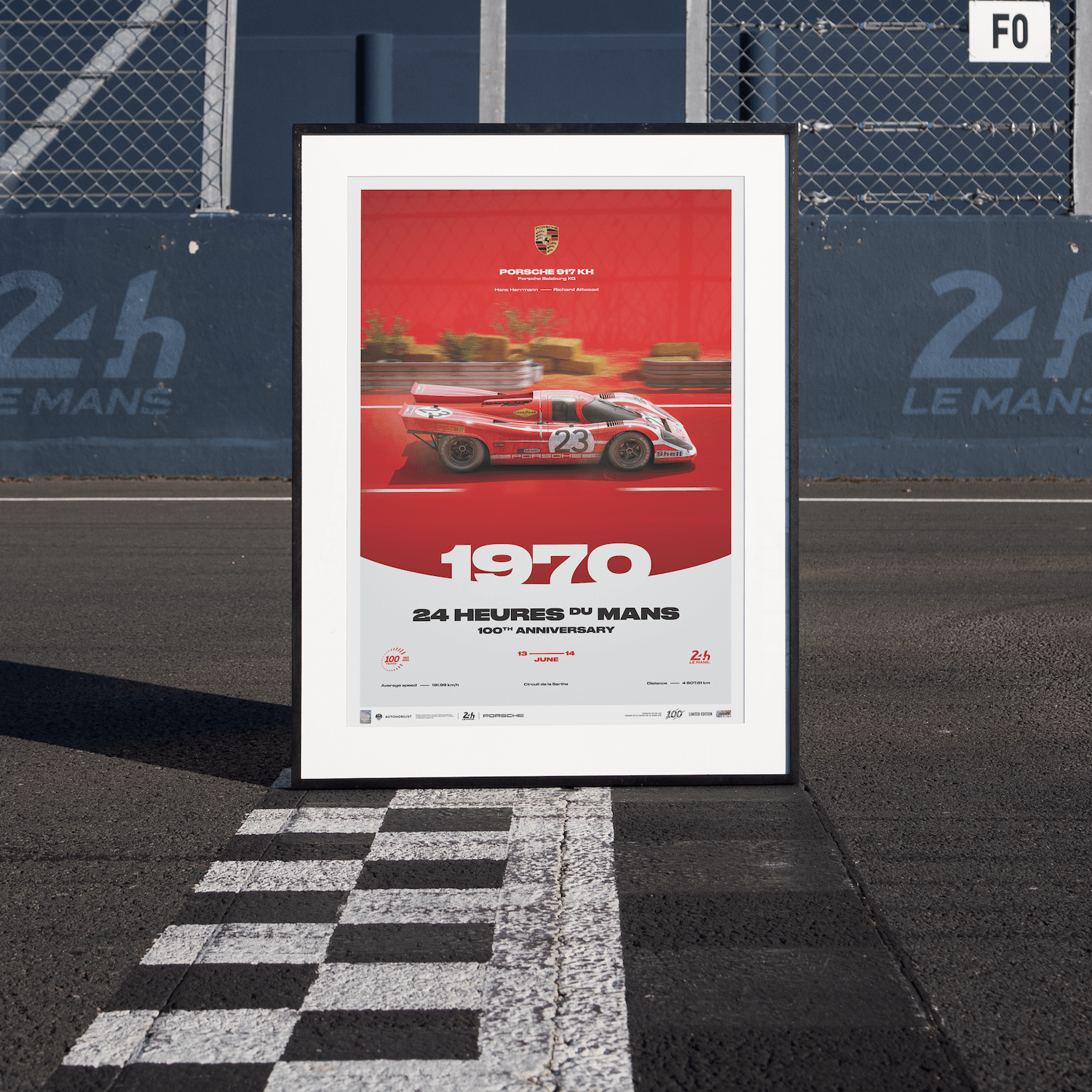 Porsche 917 KH | 1970 100th Anniversary | 24h Le Mans Poster