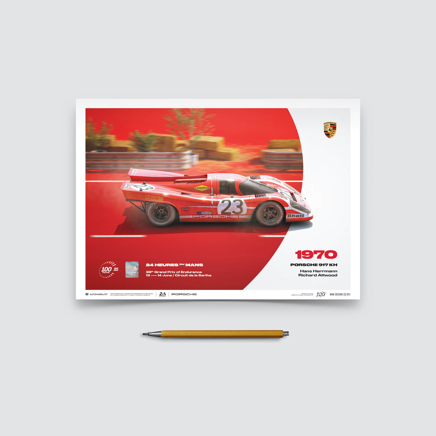 Porsche 917 KH | 1970 100th Anniversary | 24h Le Mans Poster