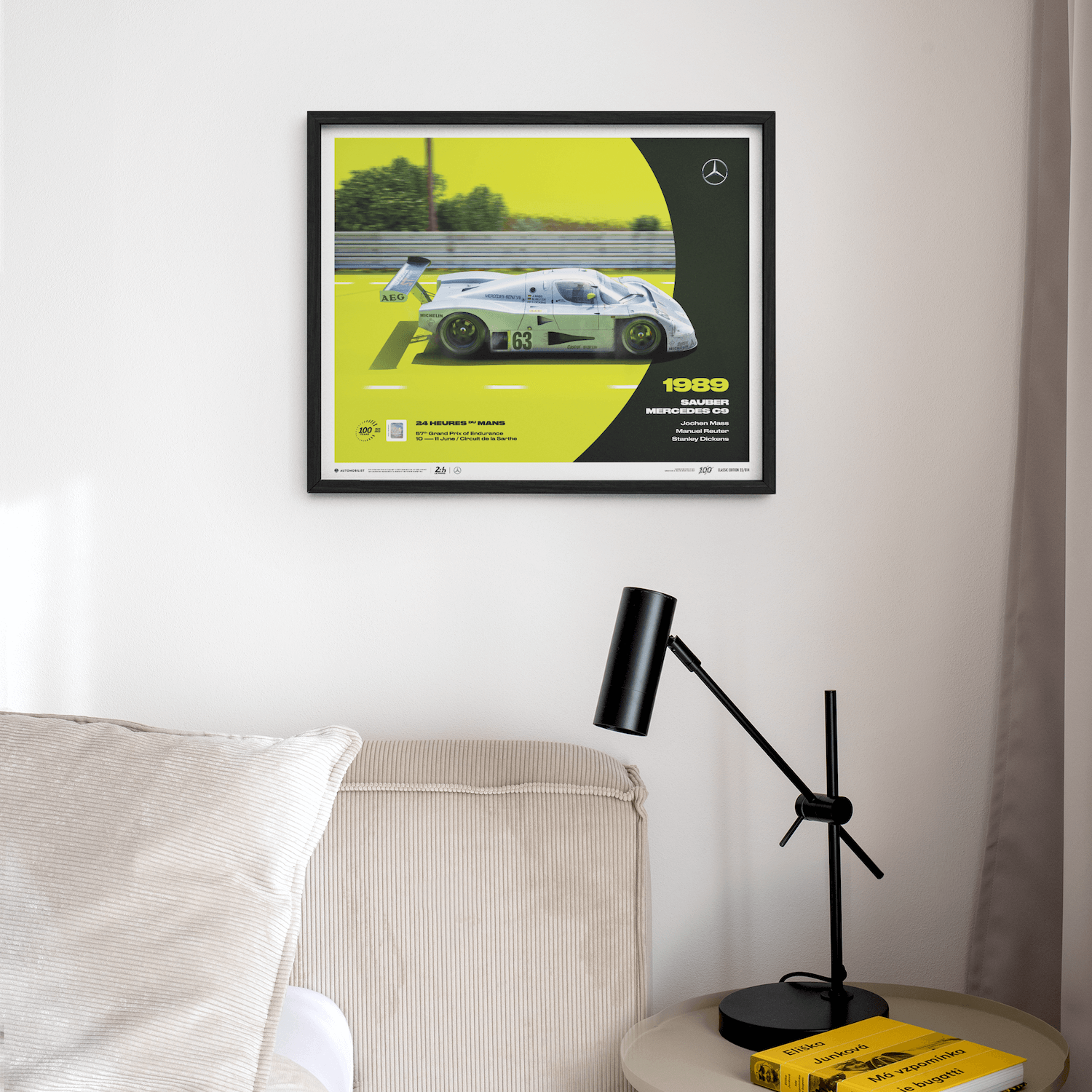 Sauber Mercedes C9 | 1989 100th Anniversary | 24h Le Mans Poster