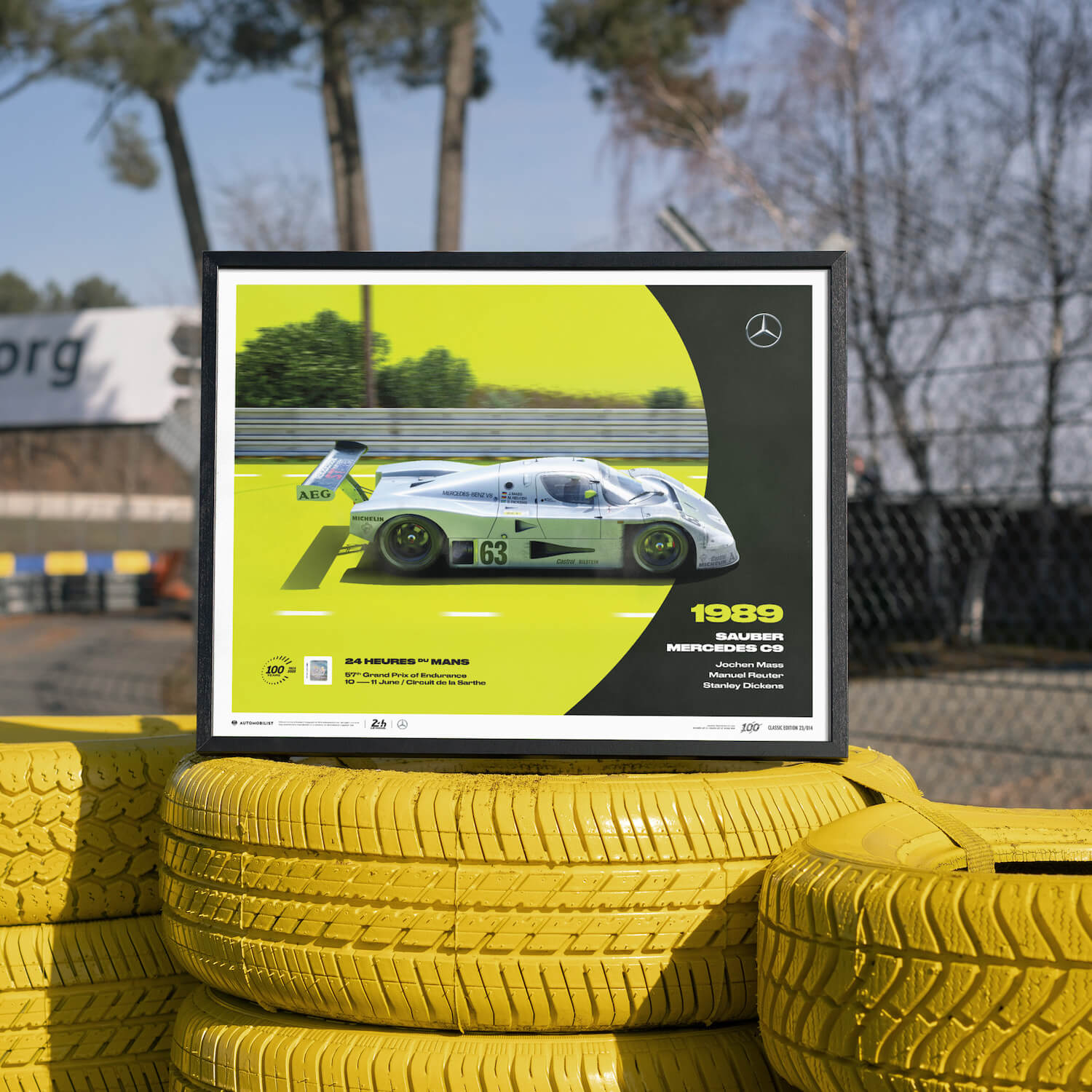 Sauber Mercedes C9 | 1989 100th Anniversary | 24h Le Mans Poster
