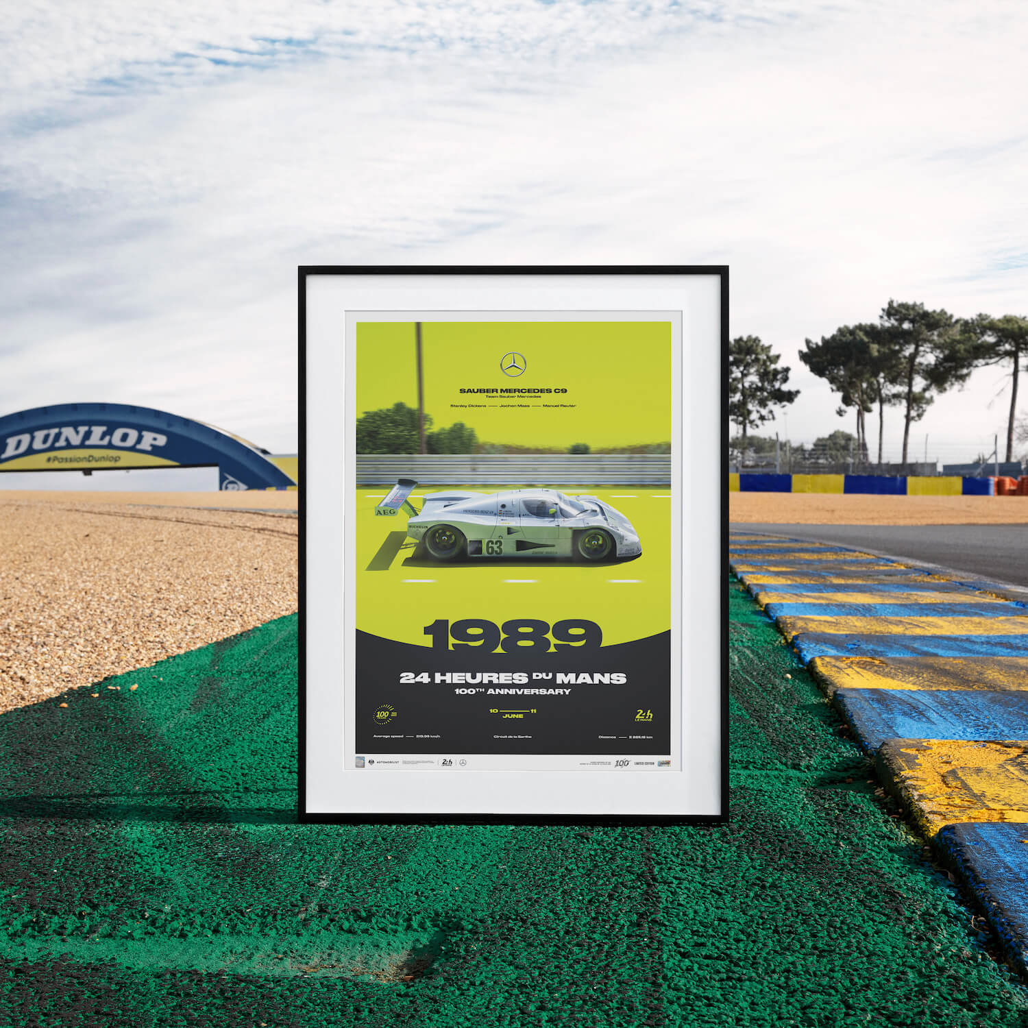 Sauber Mercedes C9 | 1989 100th Anniversary | 24h Le Mans Poster