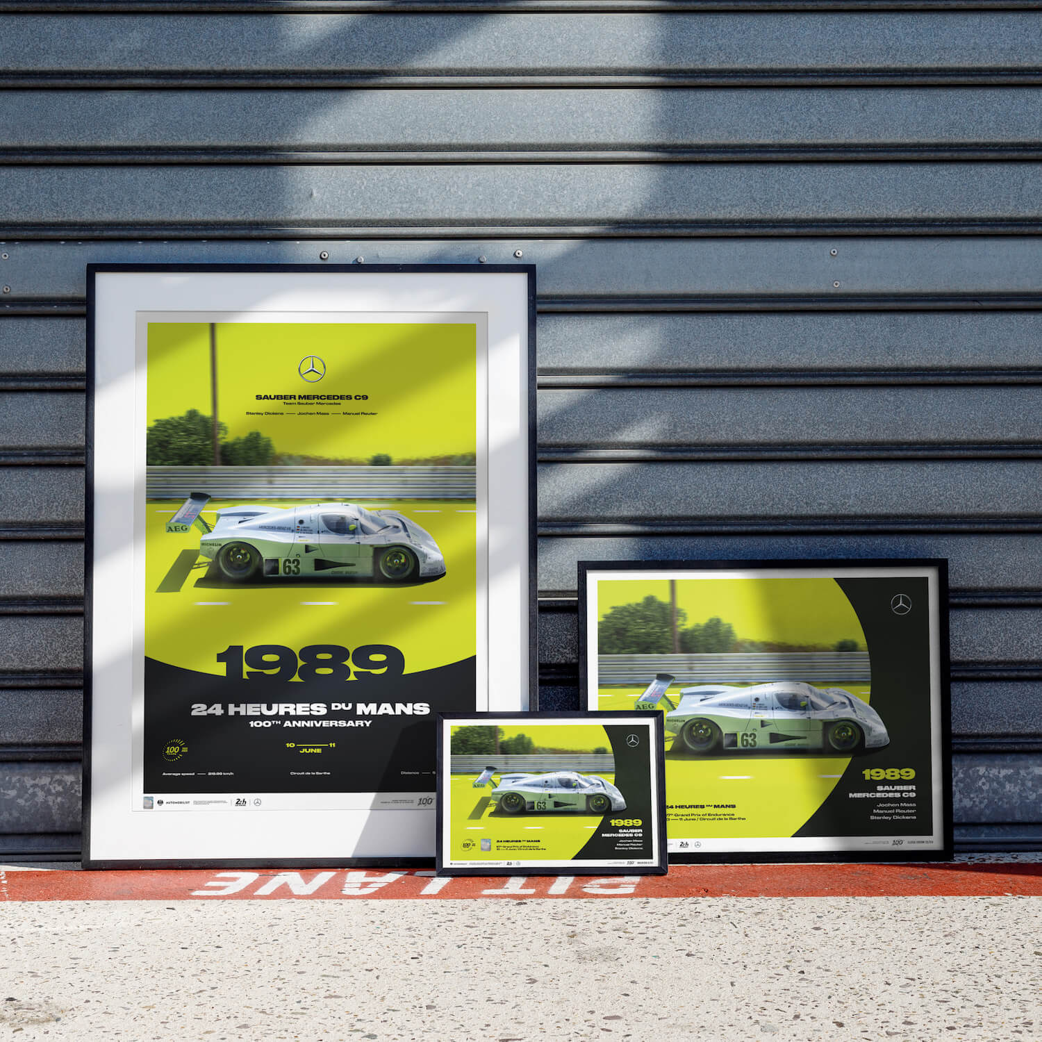Sauber Mercedes C9 | 1989 100th Anniversary | 24h Le Mans Poster