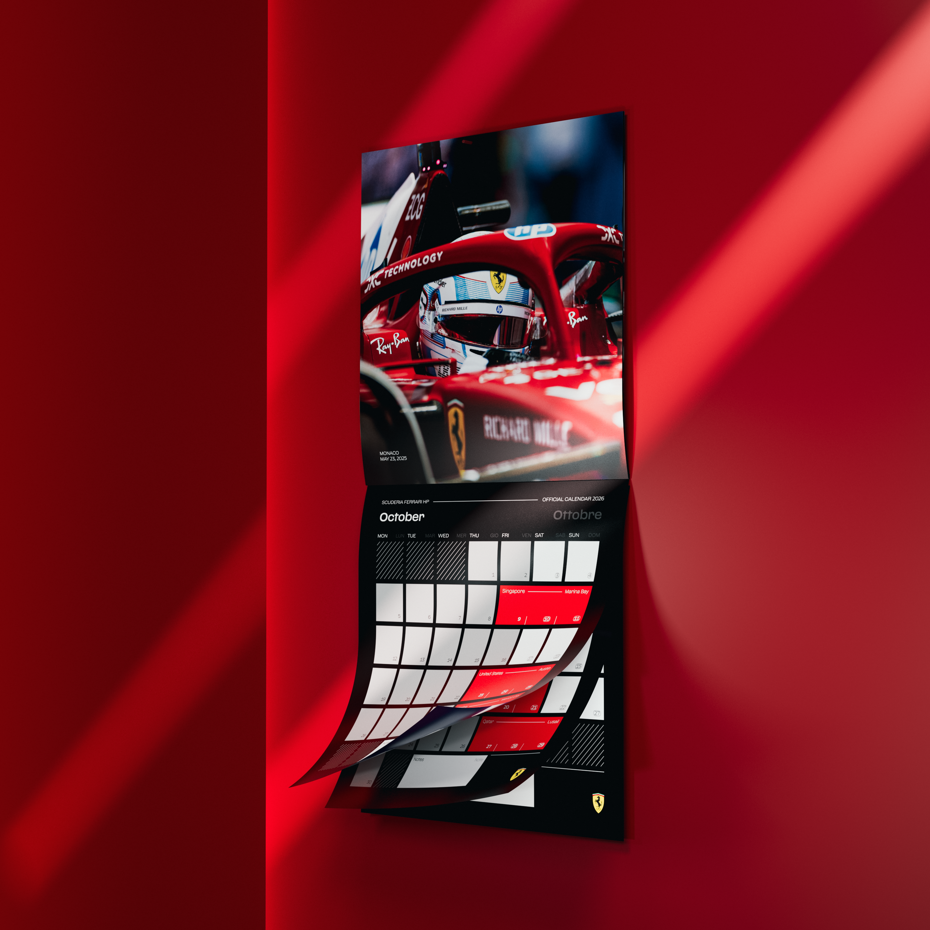 Ferrari | Official 2026 Scuderia Ferrari HP | Wall Calendar