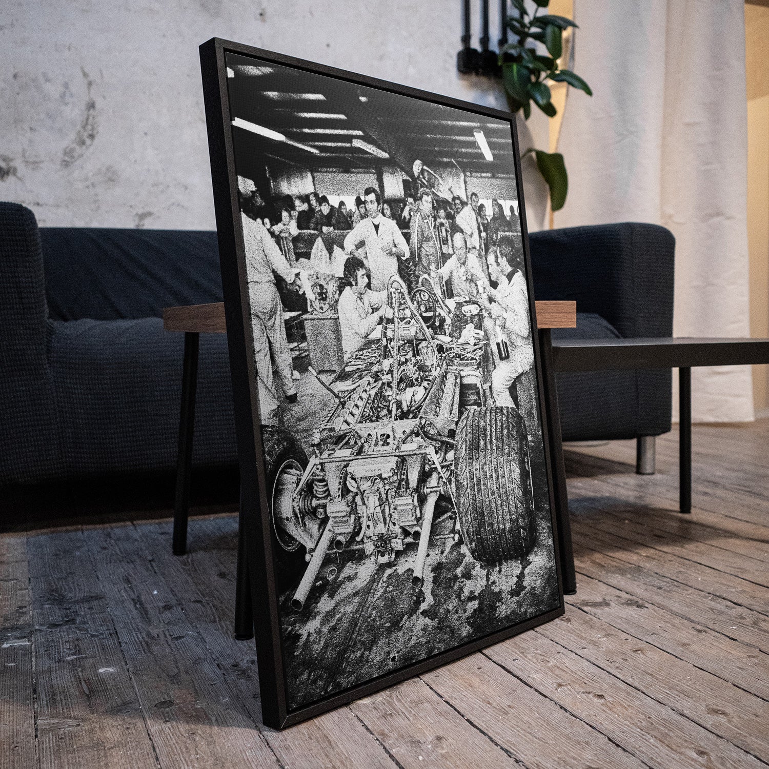 Framed Canvas Print "Dinner" by Richard Kelley