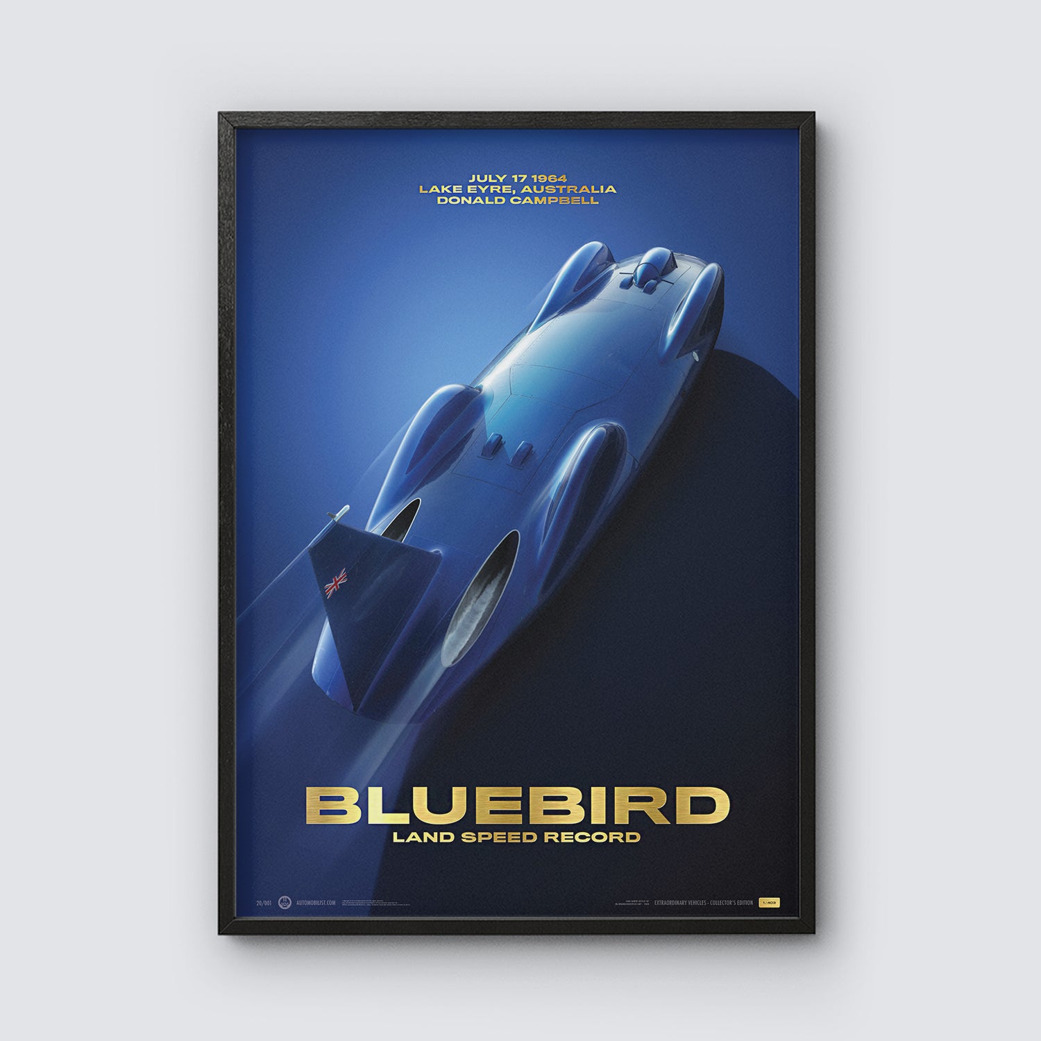 Bluebird | 1964 Donald Campbell | Collector's Edition Poster
