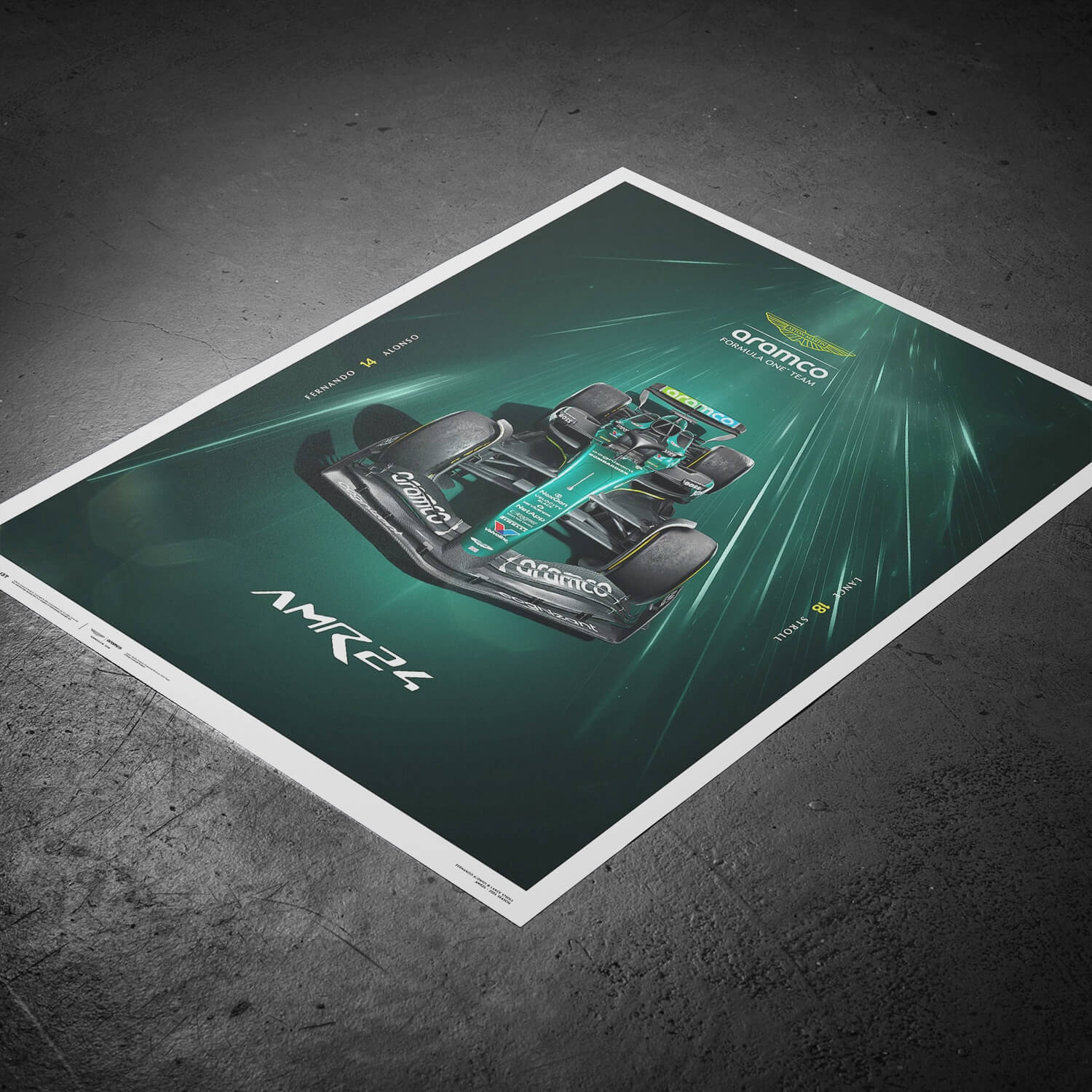 Aston Martin Aramco Formula One® Team AMR24 | 2024 Hyper-Focus | Official Event Poster