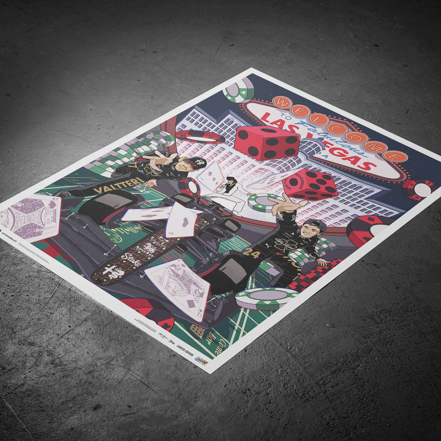Alfa Romeo F1 Team Stake | 2023 Las Vegas Grand Prix | Official Event Poster