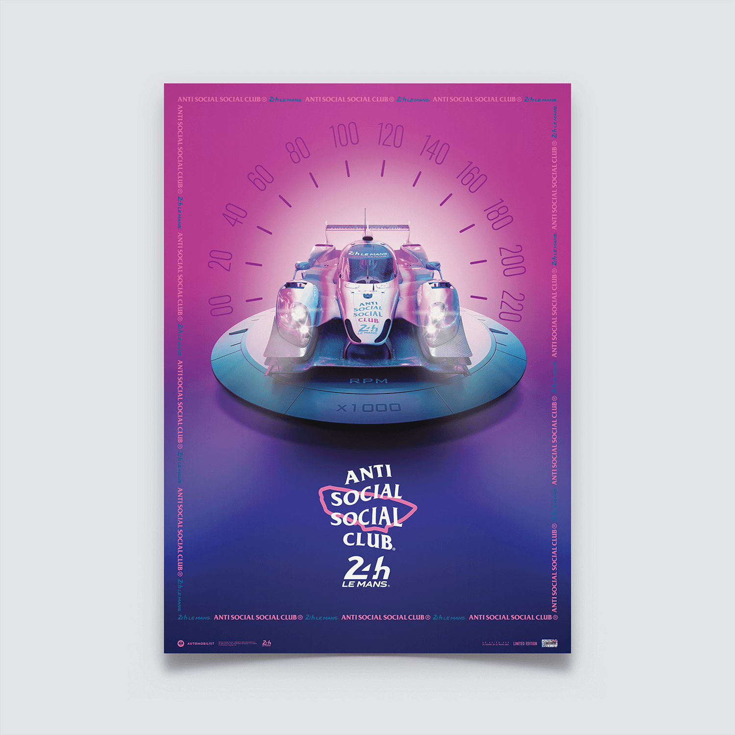 Ligier JS P2 | 2024 Anti Social Social Club | 24h Le Mans Poster