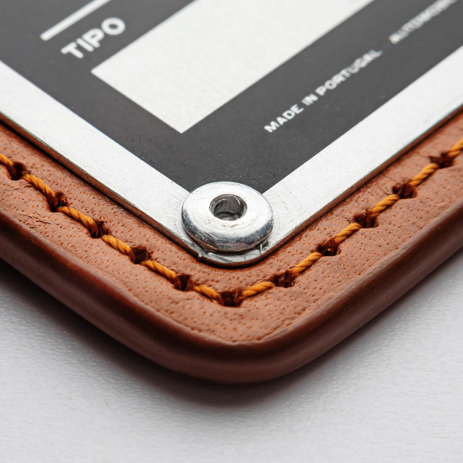Leather Tag - Automobilist - Cognac