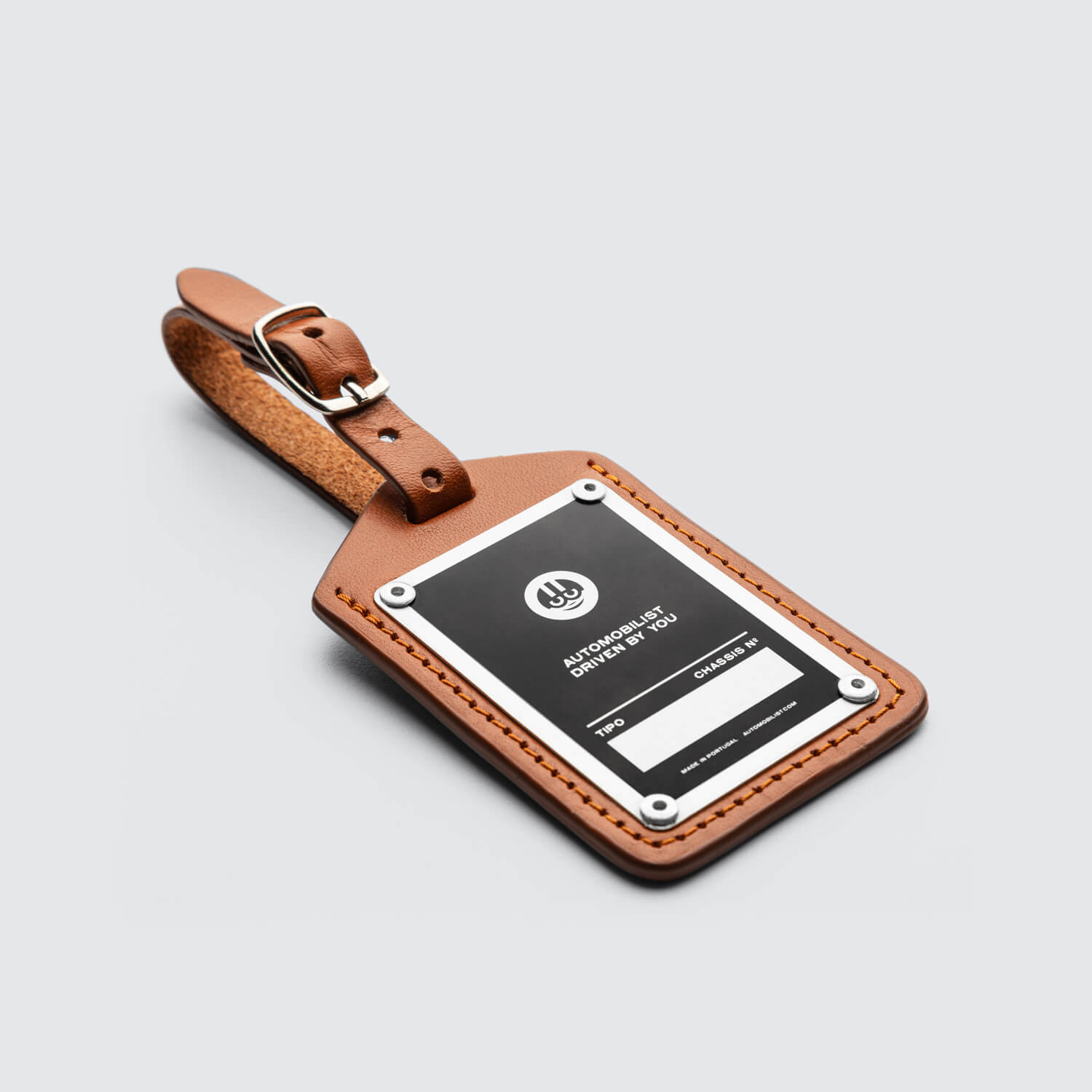 Leather Tag - Automobilist - Cognac