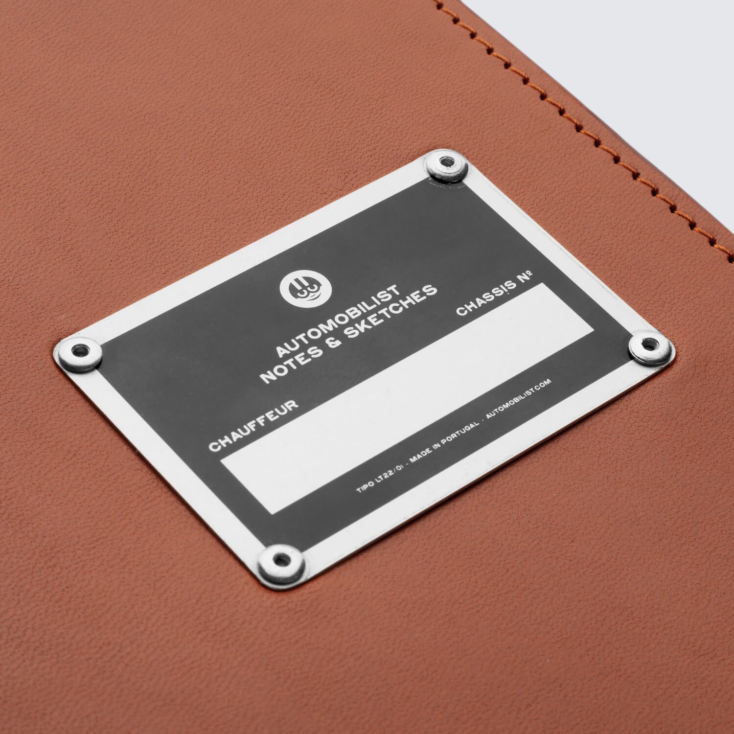 Leather Notebook - Automobilist - Cognac