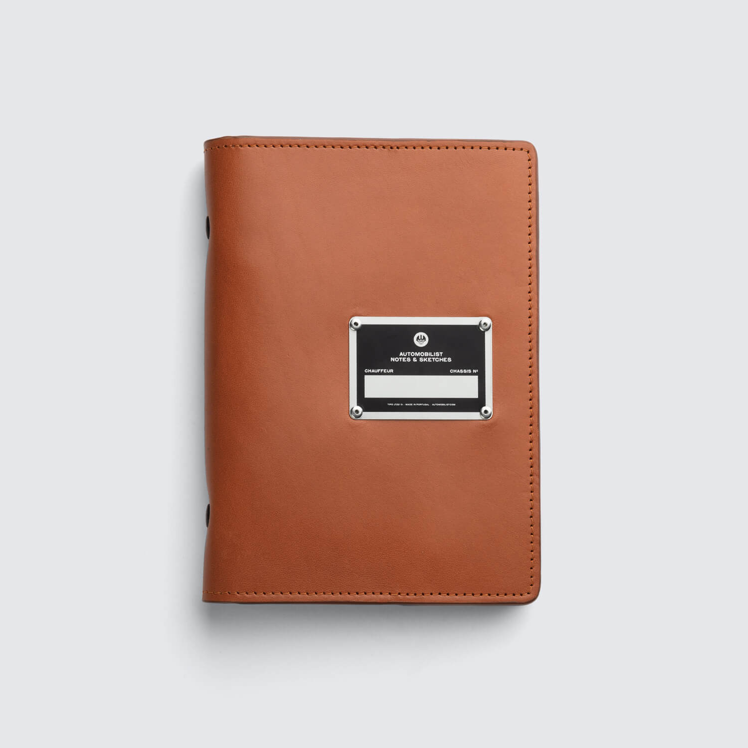 Leather Notebook - Automobilist - Cognac
