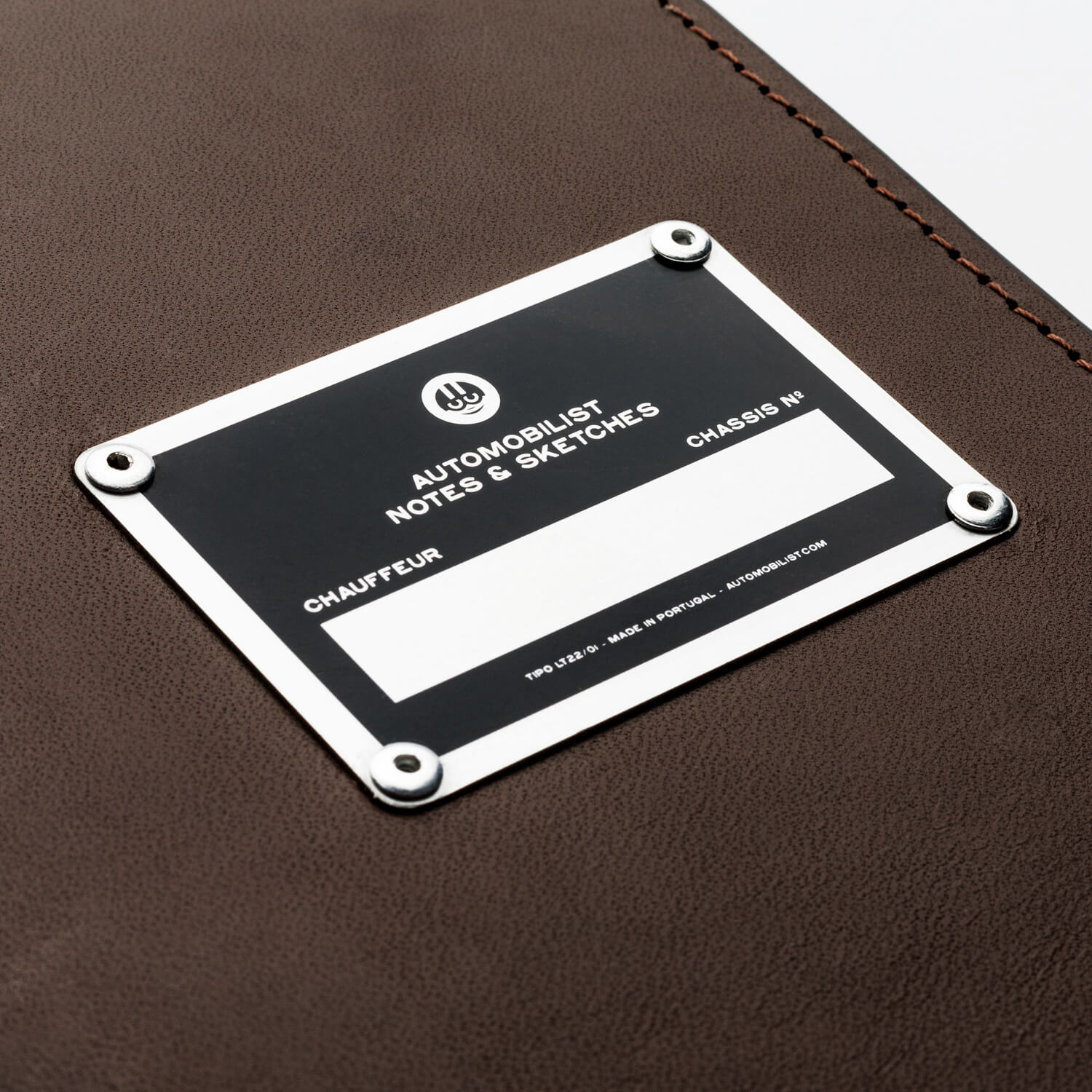 Leather Notebook - Automobilist - Brown
