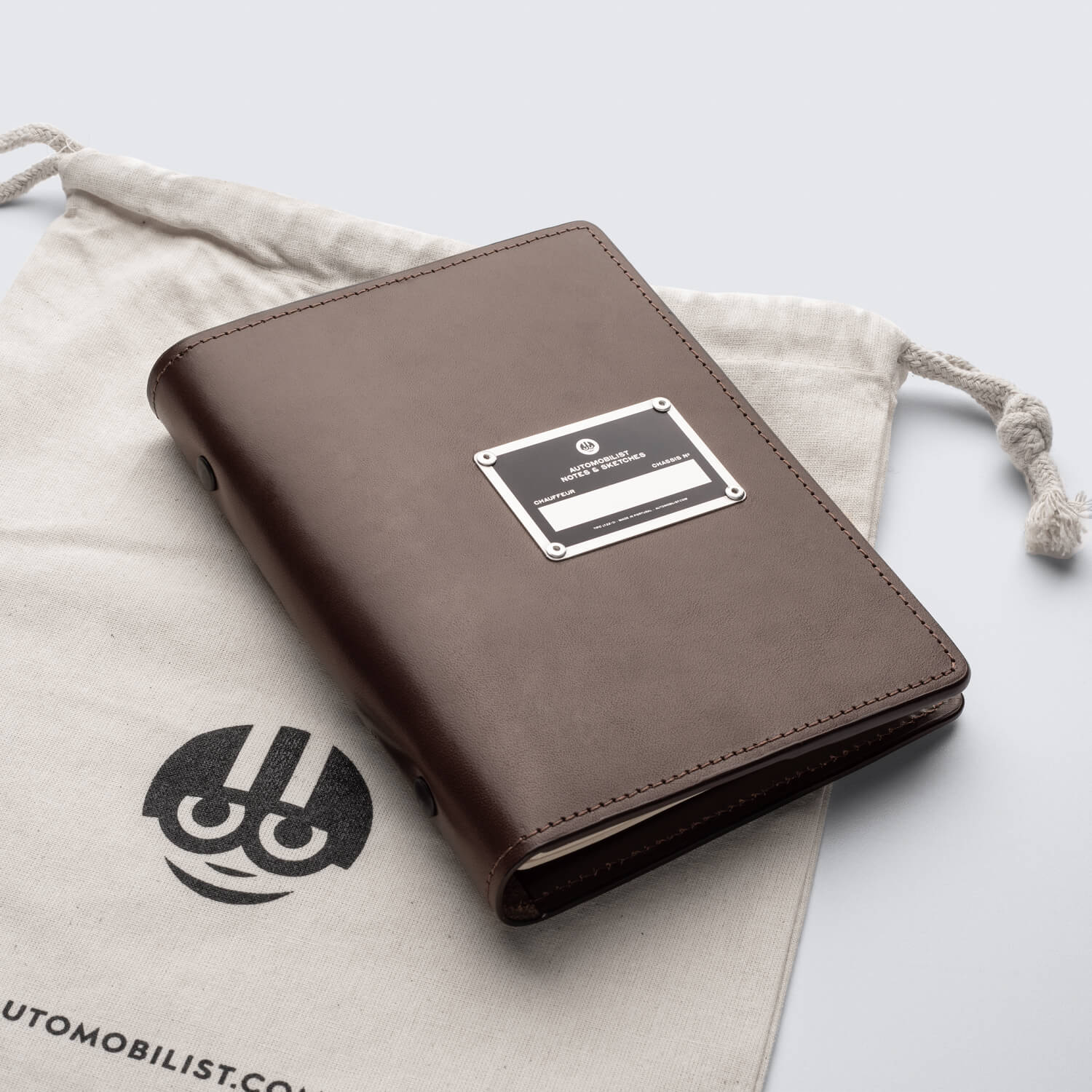Leather Notebook - Automobilist - Brown