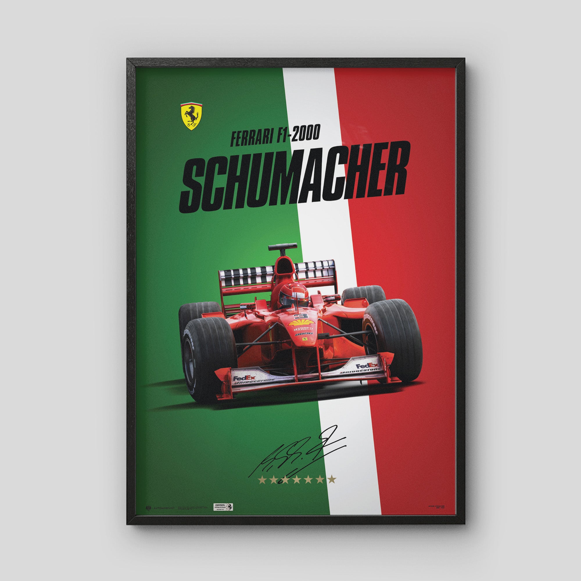 Ferrari F1-2000 - Michael Schumacher World Champion 2000 | Poster