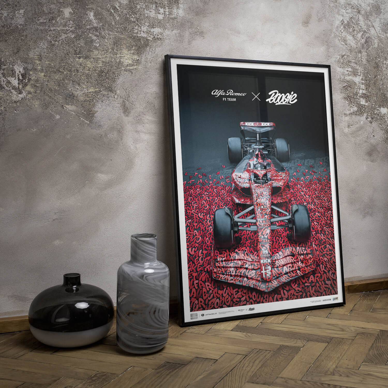 Alfa Romeo F1 Team x BOOGIE - Art Car - Camouflage - 2023 | Unique Numbers