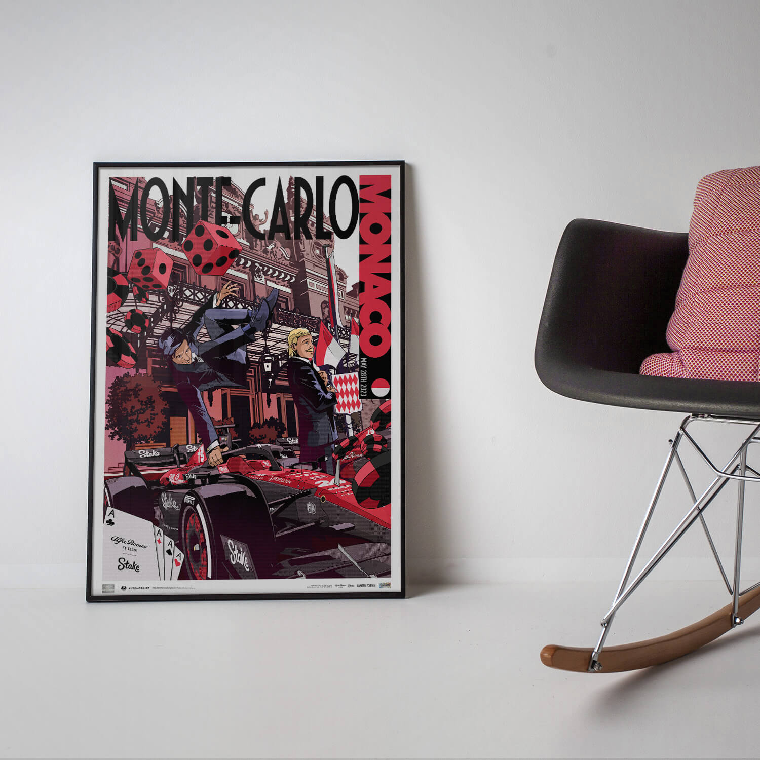 Alfa Romeo F1 Team Stake | 2023 Monaco Grand Prix | Unique Numbers Poster