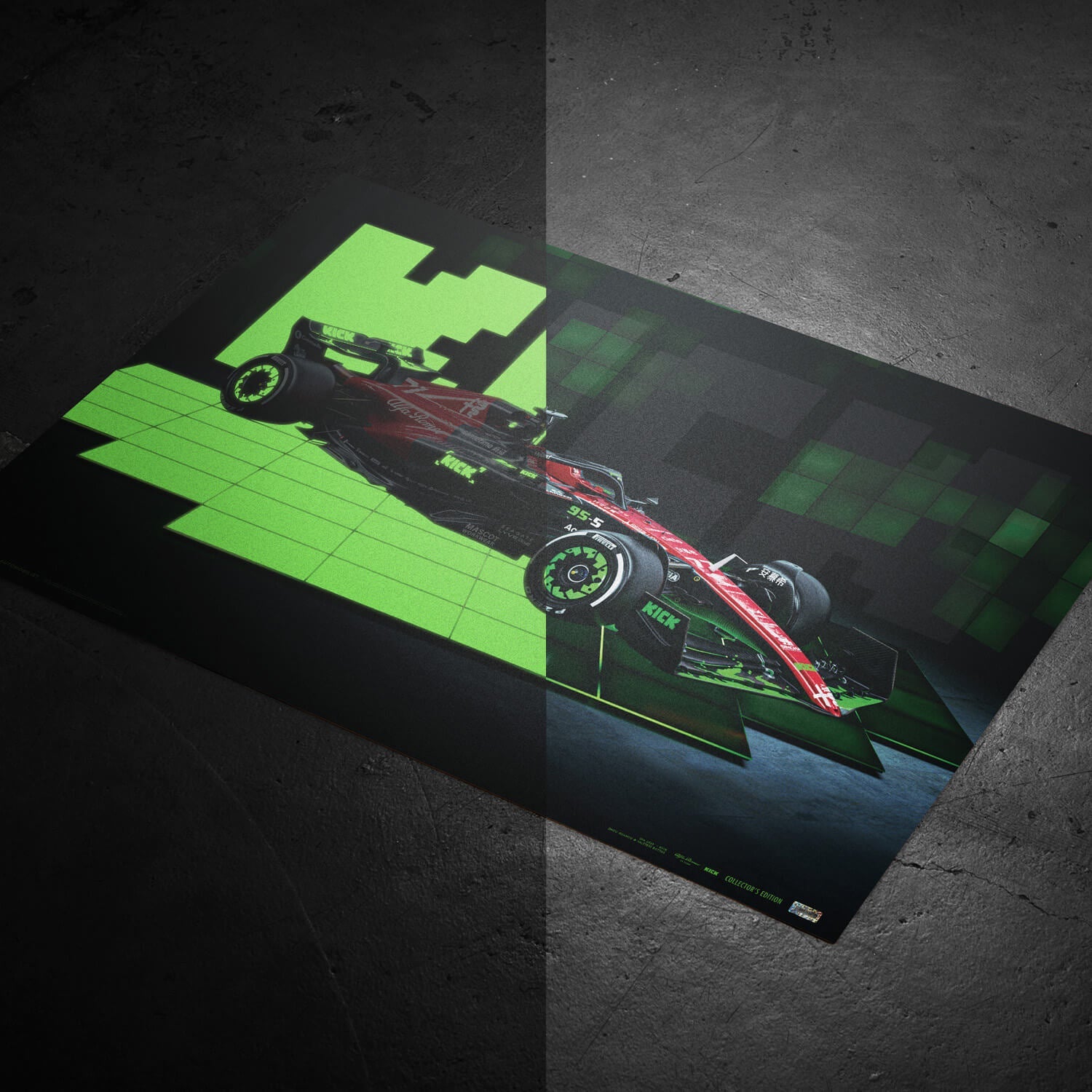 Alfa Romeo F1 Team KICK - couleur Streaming KICK - Grand Prix de Belgique - 2023 | Édition Collector | Numéros uniques