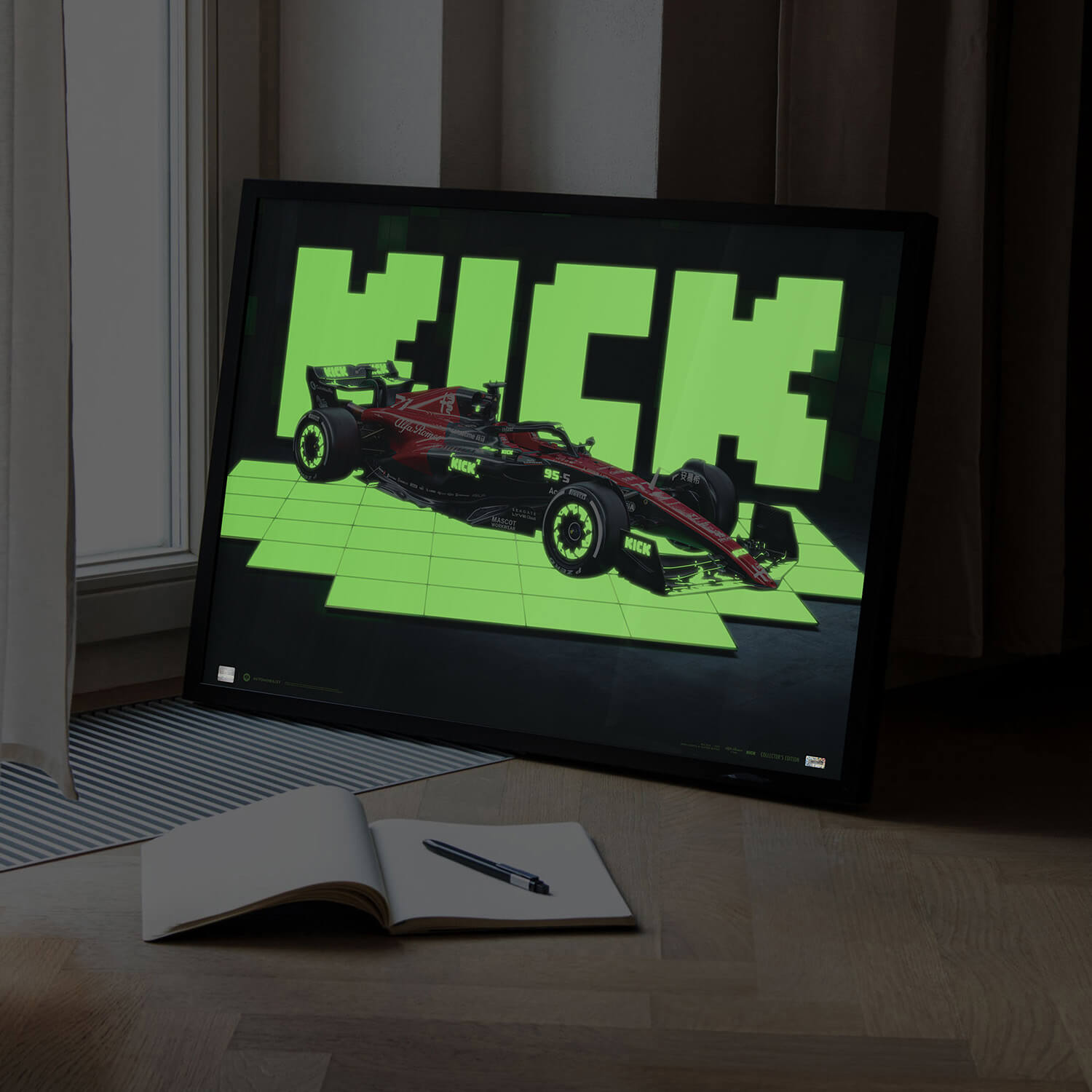 Alfa Romeo F1 Team KICK - couleur Streaming KICK - Grand Prix de Belgique - 2023 | Édition Collector | Numéros uniques
