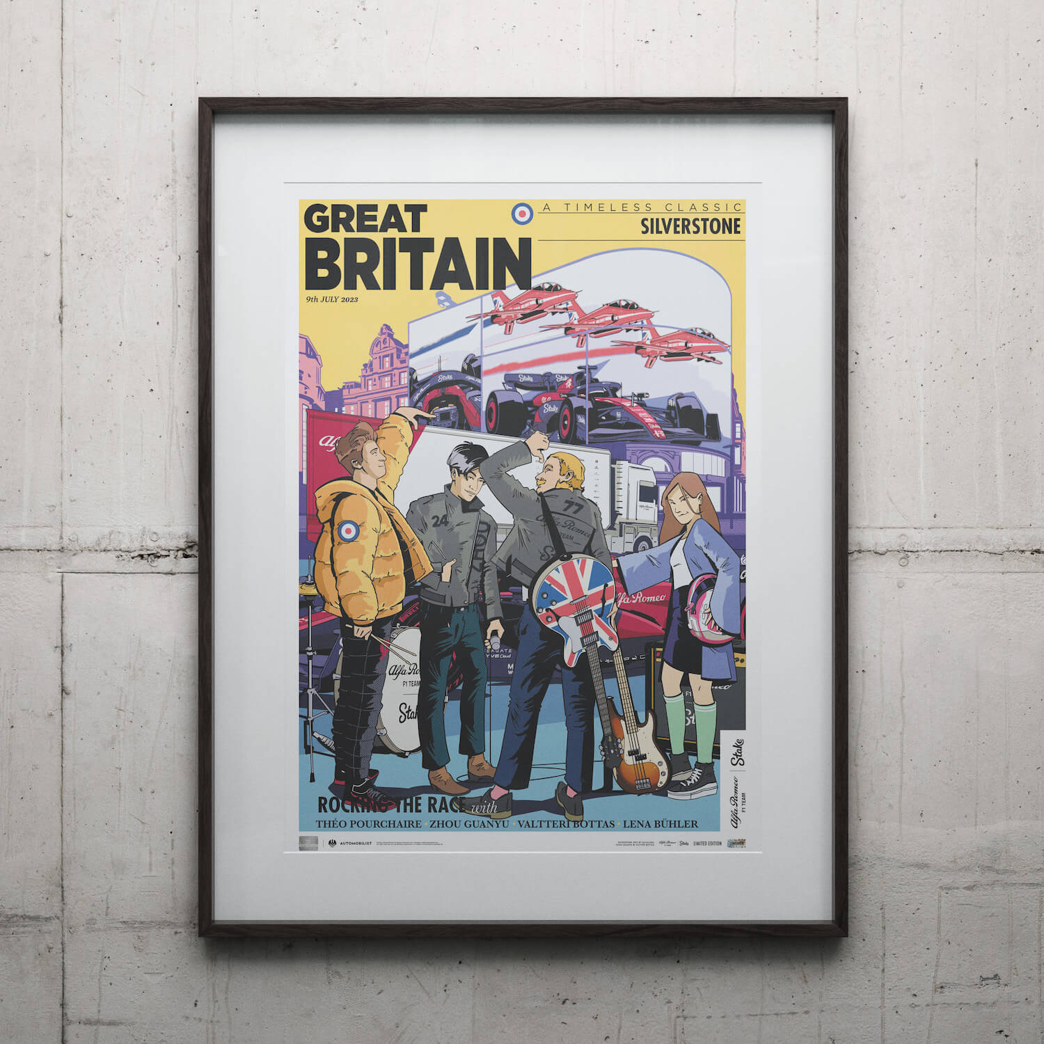 Alfa Romeo F1 Team Stake | 2023 British Grand Prix | Official Event Poster