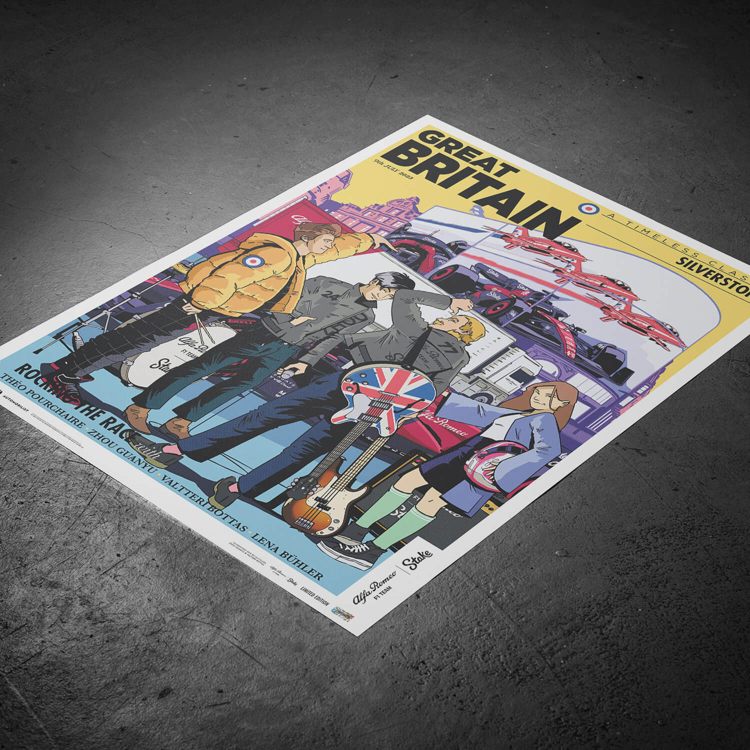 Alfa Romeo F1 Team Stake | 2023 British Grand Prix | Official Event Poster