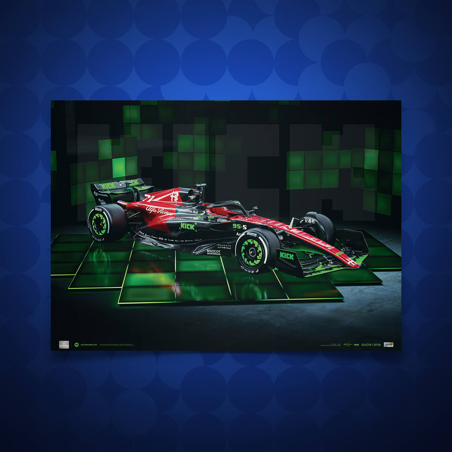 Alfa Romeo F1 Team KICK - couleur Streaming KICK - Grand Prix de Belgique - 2023 | Édition Collector | Numéros uniques