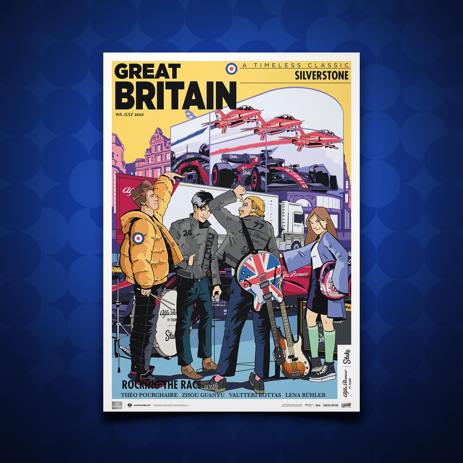 Alfa Romeo F1 Team Stake | 2023 British Grand Prix | Official Event Poster