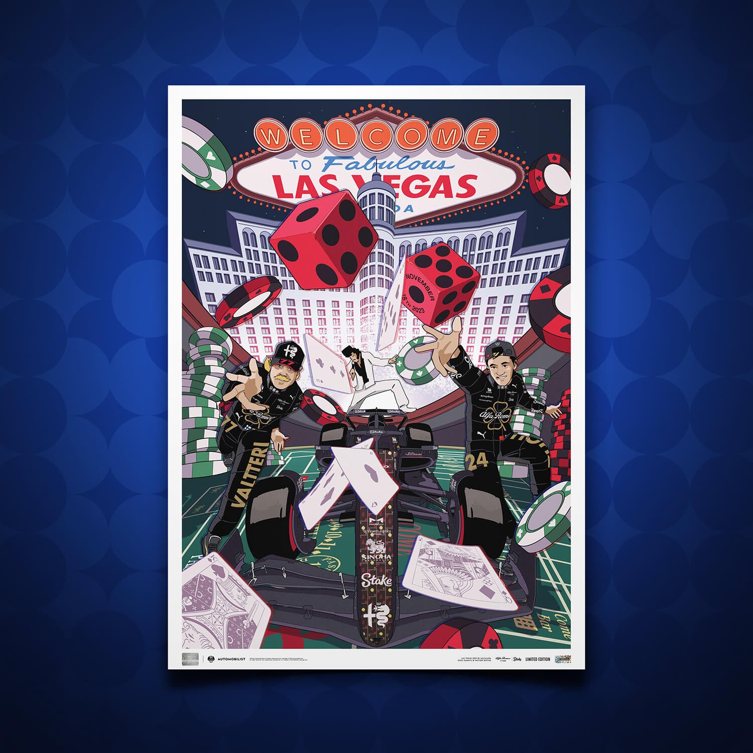 Alfa Romeo F1 Team Stake | 2023 Las Vegas Grand Prix | Official Event Poster