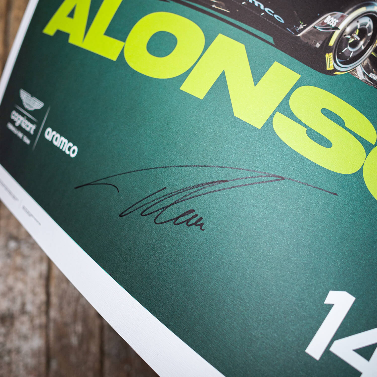 Signed by Fernando Alonso - Aston Martin Aramco Cognizant Formula One™ Team - 2023