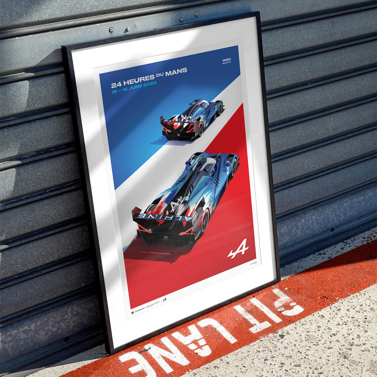 Alpine A424 | 2024 | Official Event 24h Le Mans Poster
