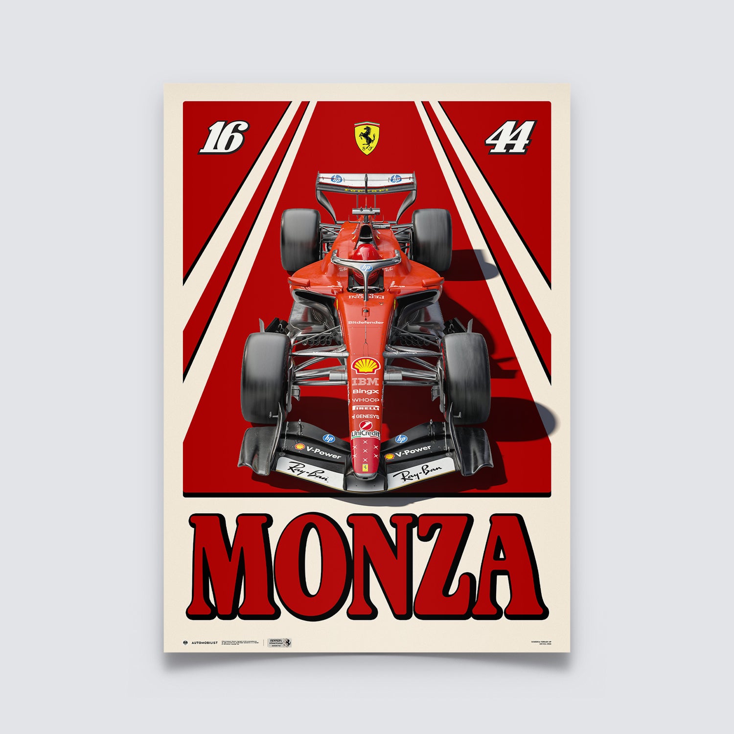 Scuderia Ferrari HP | Monza 2026 | Special Livery | Official Poster